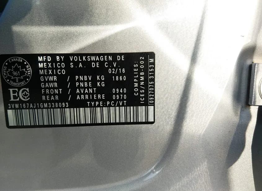 2016 VOLKSWAGEN Jetta Used VIN 3VW167AJ1GM338093 – rear exterior 2016 VOLKSWAGEN Jetta Used VIN 3VW167AJ1GM338093 – rear exterior