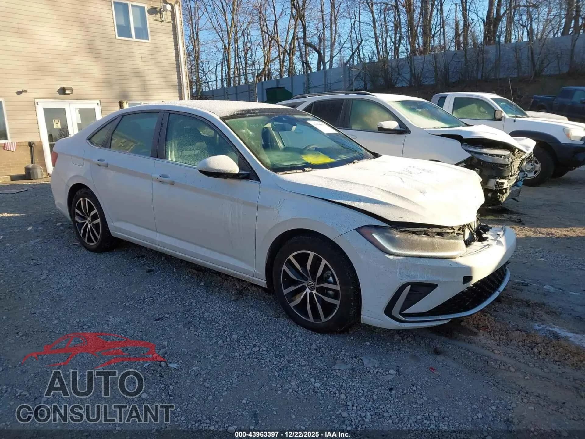 2025 VOLKSWAGEN JETTA Damaged VIN 3VW7X7BU1SM057680 – front exterior 2025 VOLKSWAGEN JETTA Damaged VIN 3VW7X7BU1SM057680 – front exterior