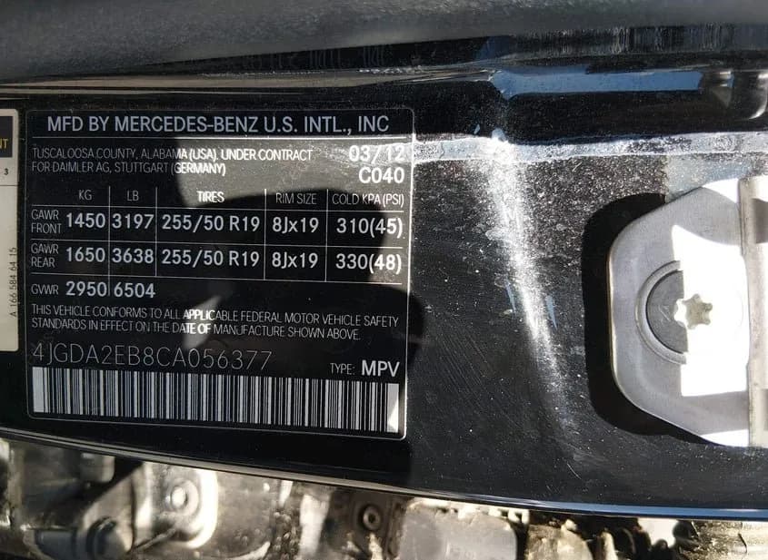 2012 MERCEDES-BENZ ML-Class Used VIN 4JGDA2EB8CA056377 – photo 11 2012 MERCEDES-BENZ ML-Class Used VIN 4JGDA2EB8CA056377 – photo 11