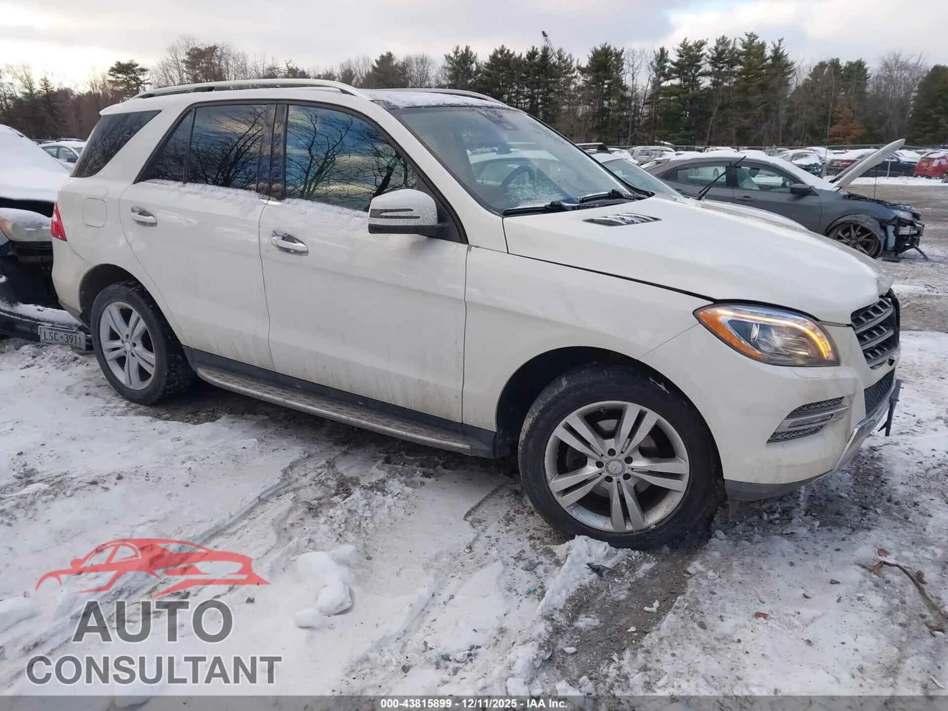 2013 MERCEDES-BENZ ML 350 Damaged VIN 4JGDA5HB5DA174224 – front exterior 2013 MERCEDES-BENZ ML 350 Damaged VIN 4JGDA5HB5DA174224 – front exterior