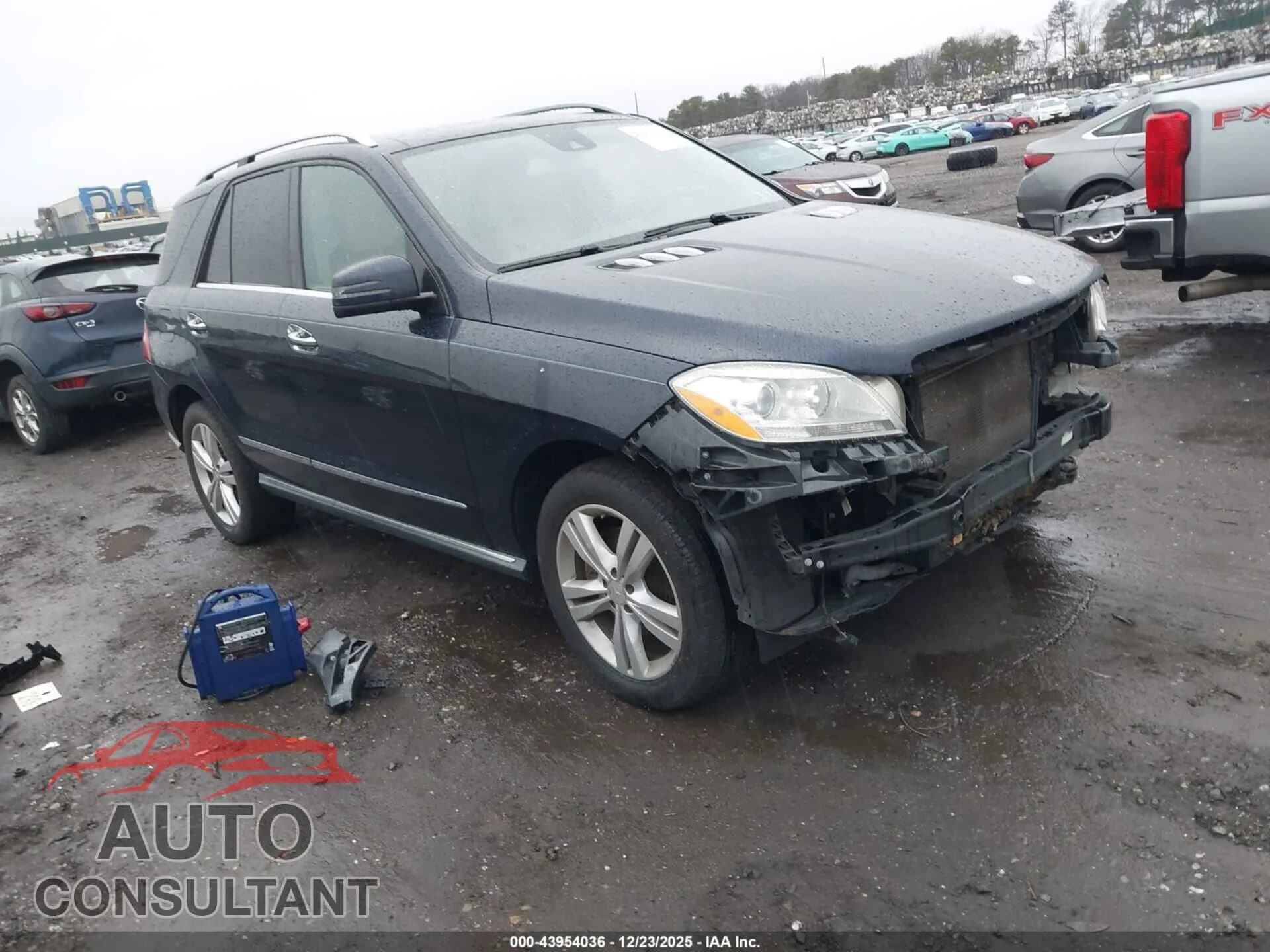 2013 MERCEDES-BENZ ML 350 Damaged VIN 4JGDA5HB6DA235418 – front exterior 2013 MERCEDES-BENZ ML 350 Damaged VIN 4JGDA5HB6DA235418 – front exterior
