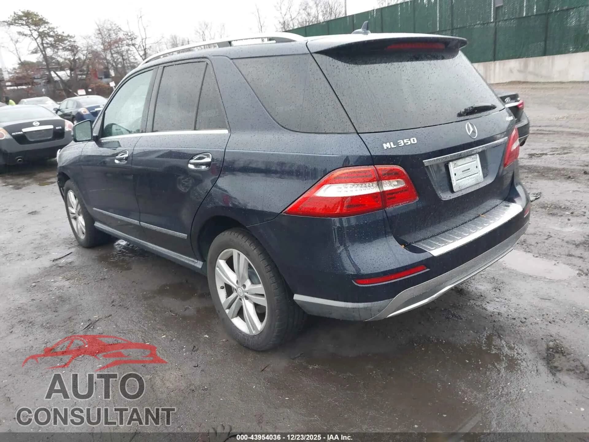 2013 MERCEDES-BENZ ML 350 Damaged VIN 4JGDA5HB6DA235418 – side profile 2013 MERCEDES-BENZ ML 350 Damaged VIN 4JGDA5HB6DA235418 – side profile