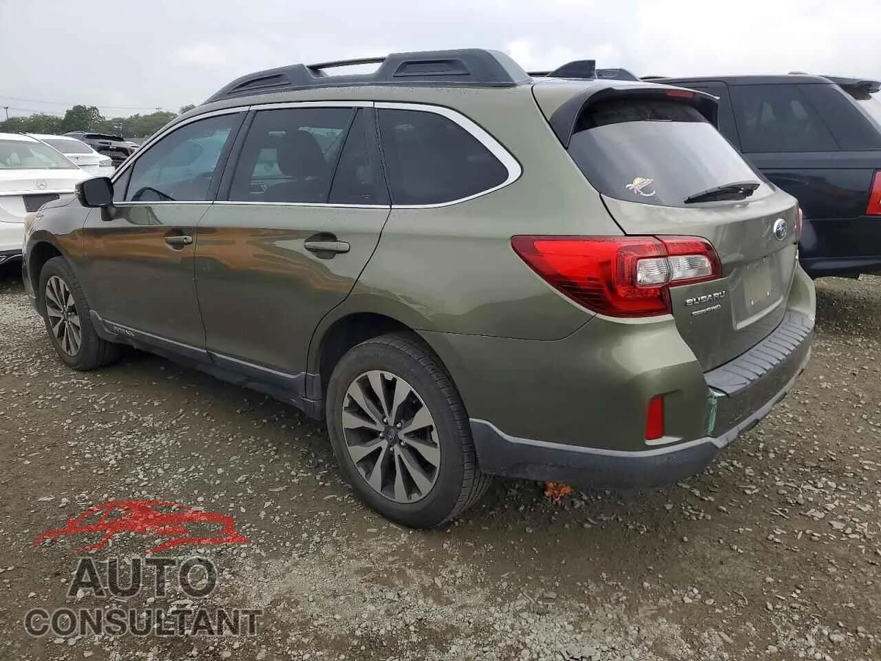 2016 SUBARU OUTBACK Damaged VIN 4S4BSANC2G3336104 – rear exterior 2016 SUBARU OUTBACK Damaged VIN 4S4BSANC2G3336104 – rear exterior