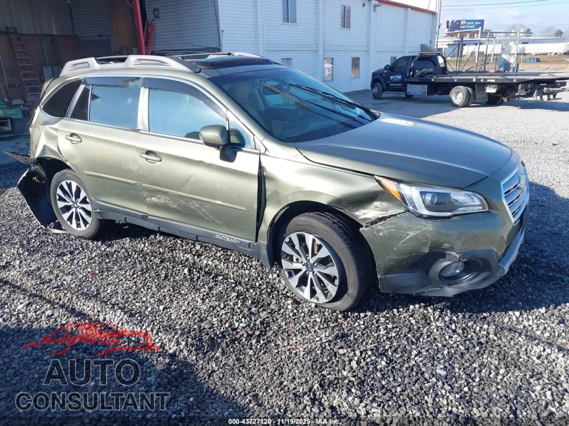 2017 SUBARU OUTBACK Damaged VIN 4S4BSANC9H3263363 – front exterior 2017 SUBARU OUTBACK Damaged VIN 4S4BSANC9H3263363 – front exterior