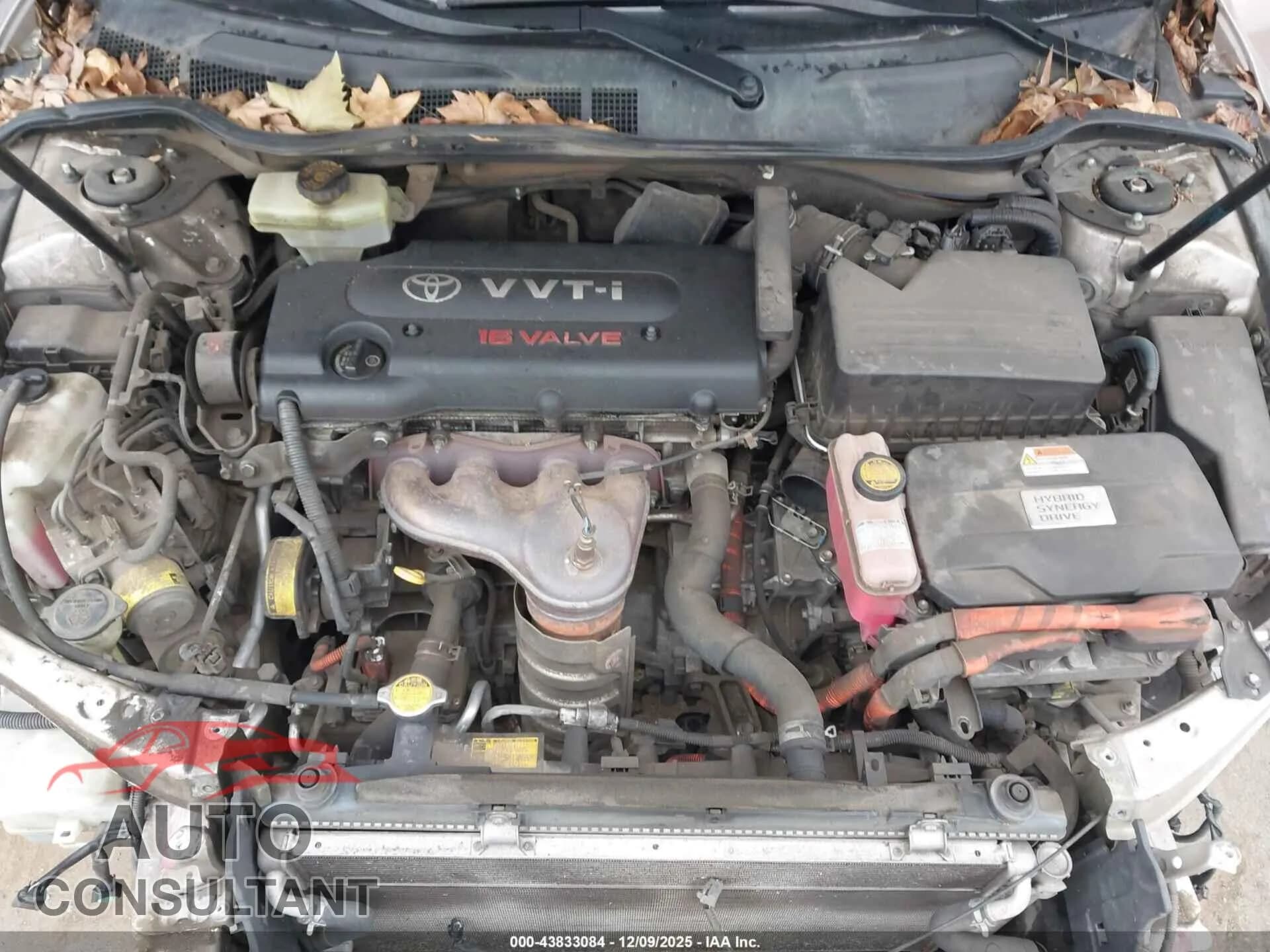 2009 TOYOTA CAMRY HYBRID Damaged VIN 4T1BB46K89U087389 – odometer reading 2009 TOYOTA CAMRY HYBRID Damaged VIN 4T1BB46K89U087389 – odometer reading