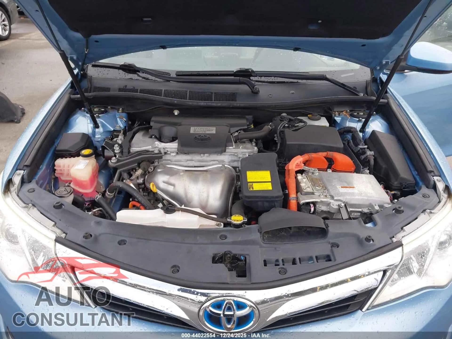 2012 TOYOTA CAMRY HYBRID Damaged VIN 4T1BD1FK1CU007205 – odometer reading 2012 TOYOTA CAMRY HYBRID Damaged VIN 4T1BD1FK1CU007205 – odometer reading