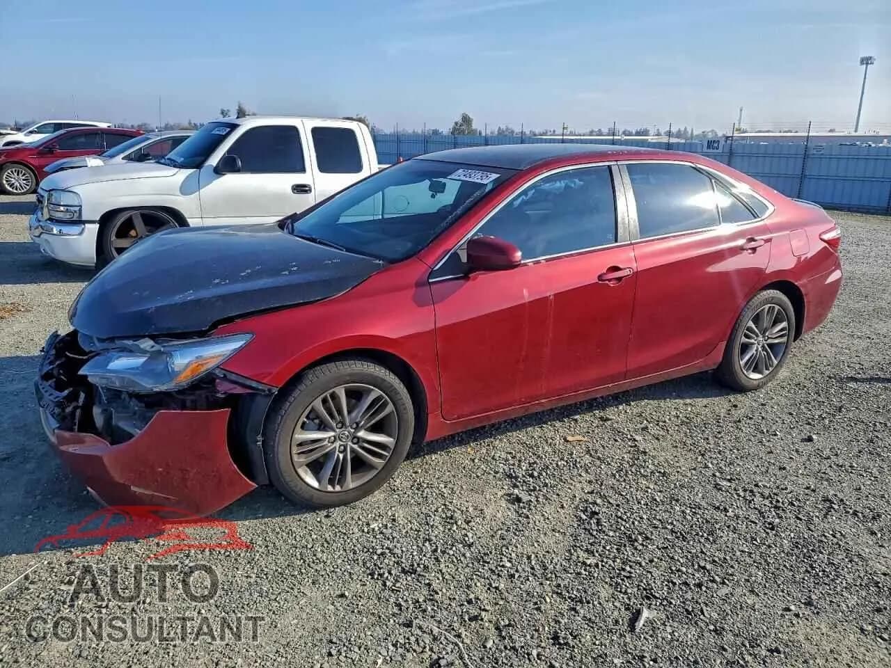 2015 TOYOTA CAMRY Damaged VIN 4T1BF1FK4FU908017 – front exterior 2015 TOYOTA CAMRY Damaged VIN 4T1BF1FK4FU908017 – front exterior