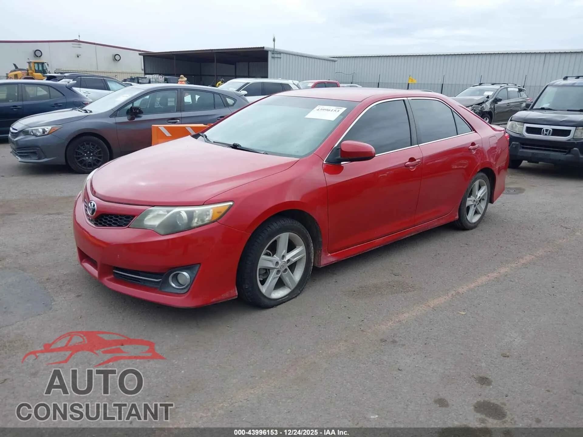 2014 TOYOTA CAMRY Damaged VIN 4T1BF1FK7EU788261 – rear exterior 2014 TOYOTA CAMRY Damaged VIN 4T1BF1FK7EU788261 – rear exterior