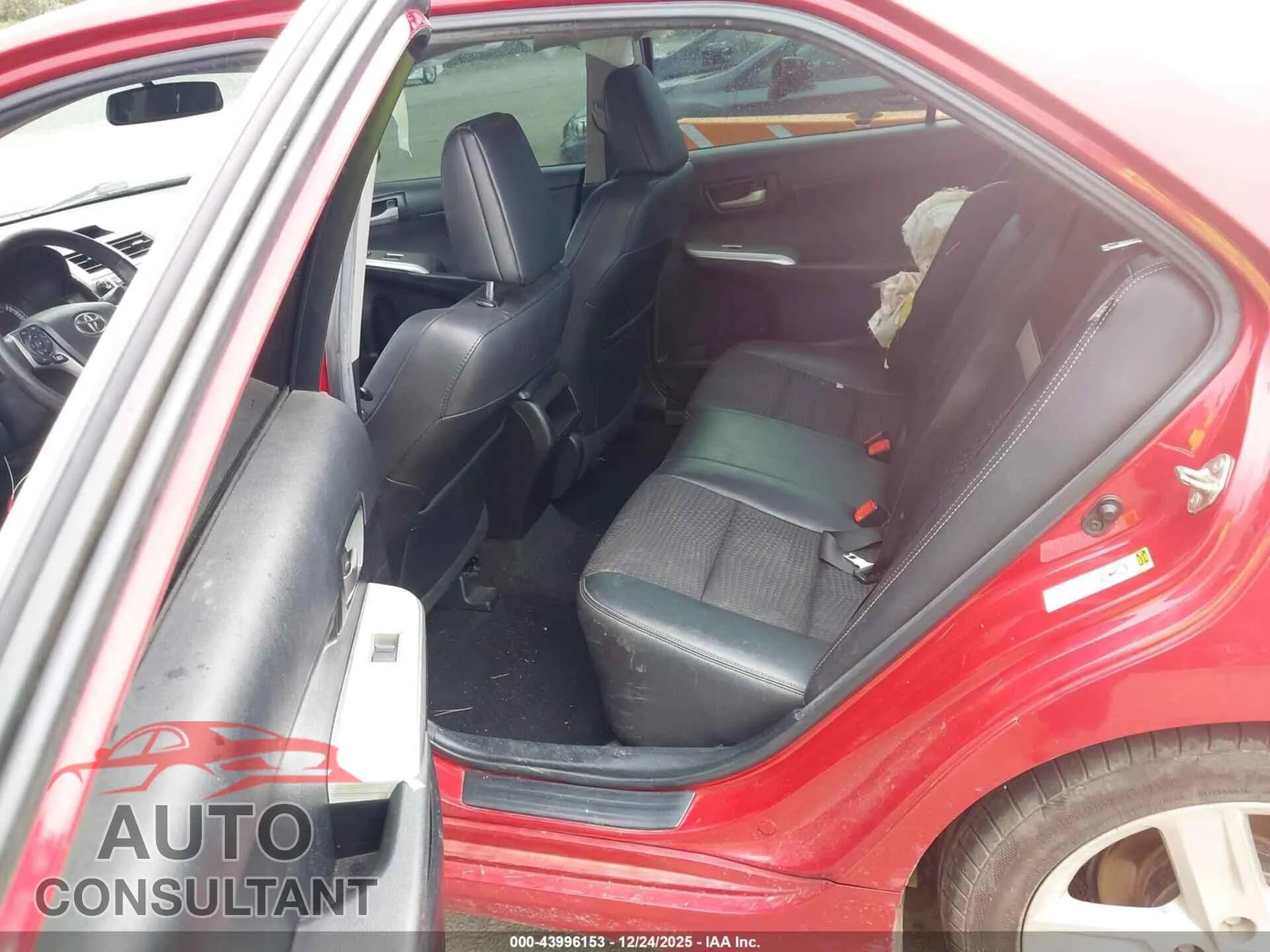 2014 TOYOTA CAMRY Damaged VIN 4T1BF1FK7EU788261 – undercarriage 2014 TOYOTA CAMRY Damaged VIN 4T1BF1FK7EU788261 – undercarriage