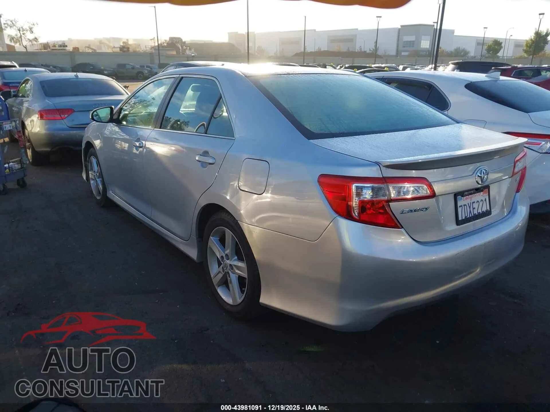 2014 TOYOTA CAMRY Damaged VIN 4T1BF1FK9EU763927 – side profile 2014 TOYOTA CAMRY Damaged VIN 4T1BF1FK9EU763927 – side profile