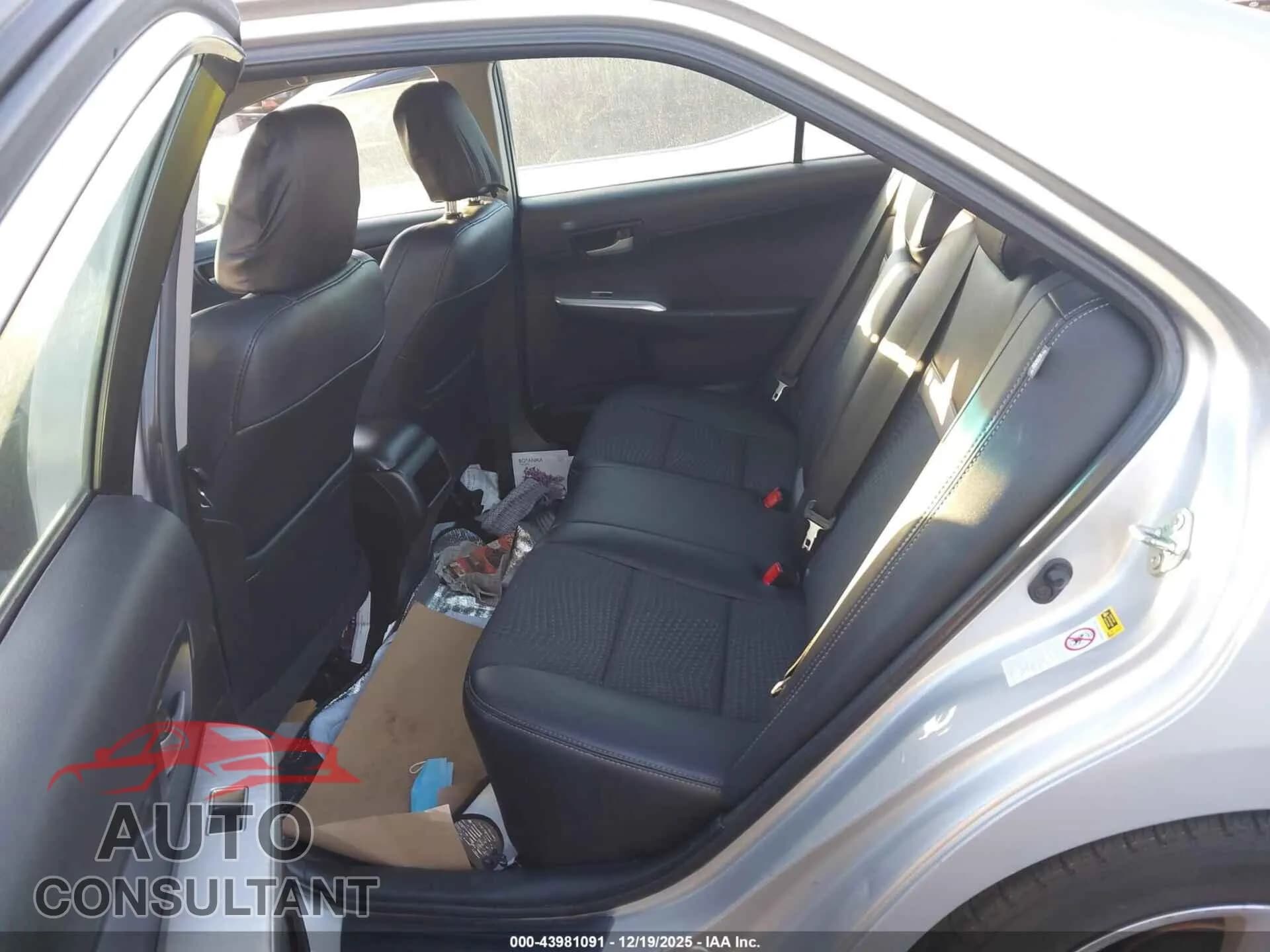 2014 TOYOTA CAMRY Damaged VIN 4T1BF1FK9EU763927 – undercarriage 2014 TOYOTA CAMRY Damaged VIN 4T1BF1FK9EU763927 – undercarriage