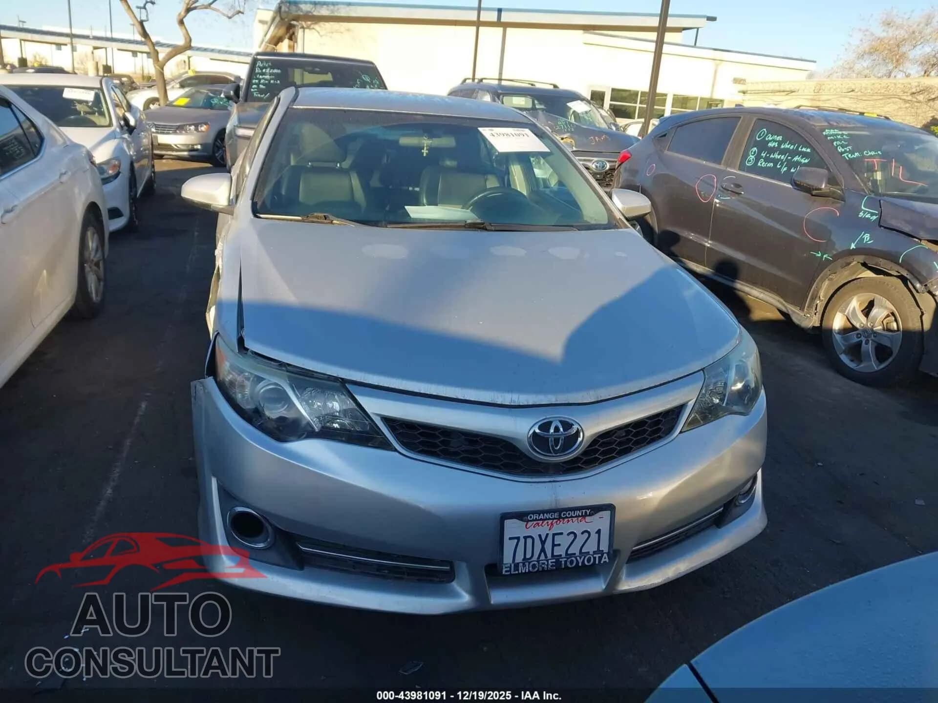 2014 TOYOTA CAMRY Damaged VIN 4T1BF1FK9EU763927 – photo 13 2014 TOYOTA CAMRY Damaged VIN 4T1BF1FK9EU763927 – photo 13