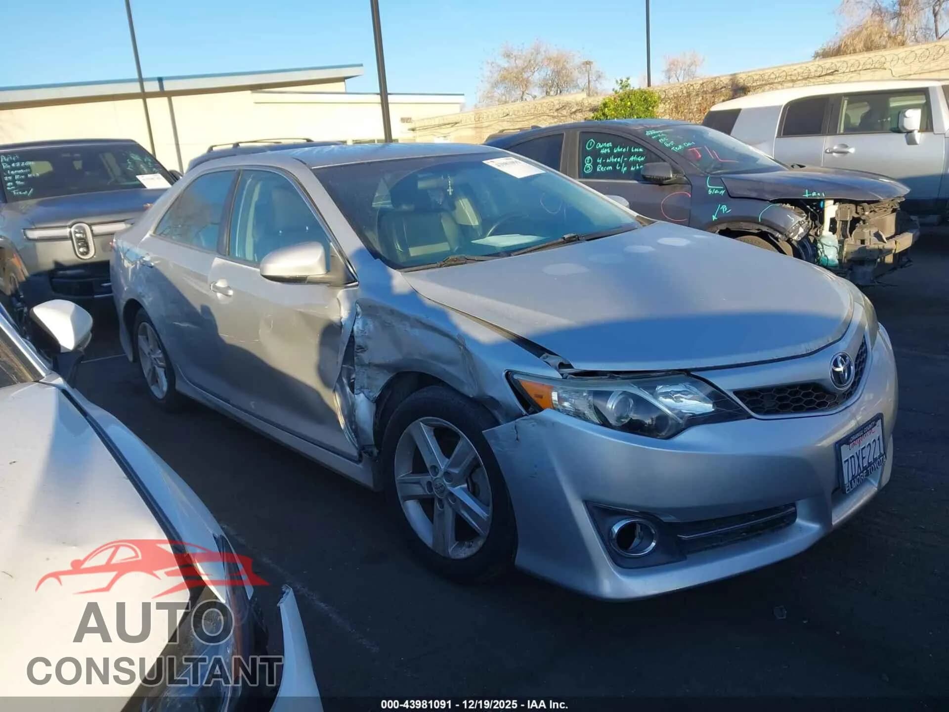 2014 TOYOTA CAMRY Damaged VIN 4T1BF1FK9EU763927 – photo 14 2014 TOYOTA CAMRY Damaged VIN 4T1BF1FK9EU763927 – photo 14