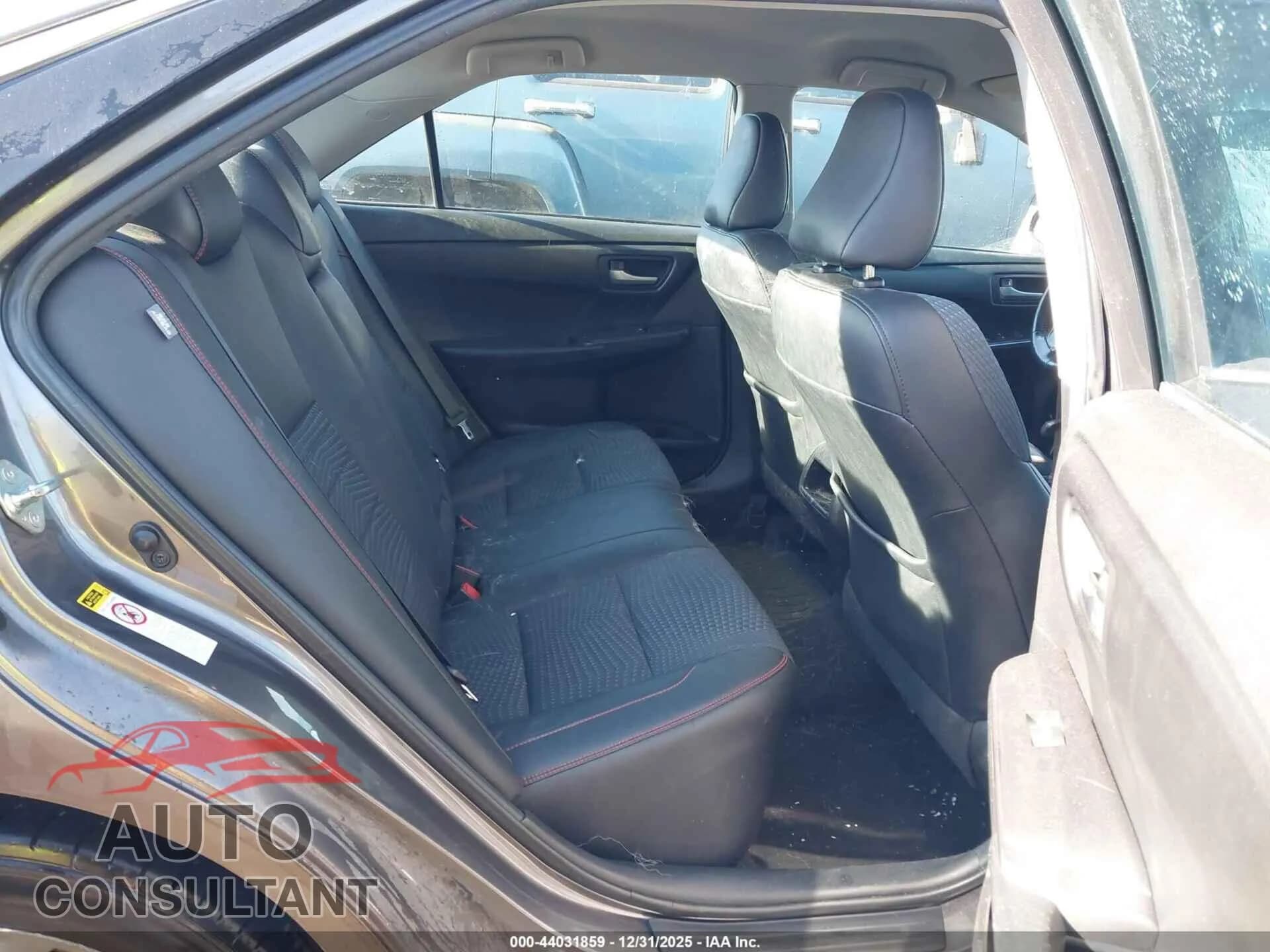 2015 TOYOTA CAMRY Damaged VIN 4T1BF1FK9FU957455 – undercarriage 2015 TOYOTA CAMRY Damaged VIN 4T1BF1FK9FU957455 – undercarriage