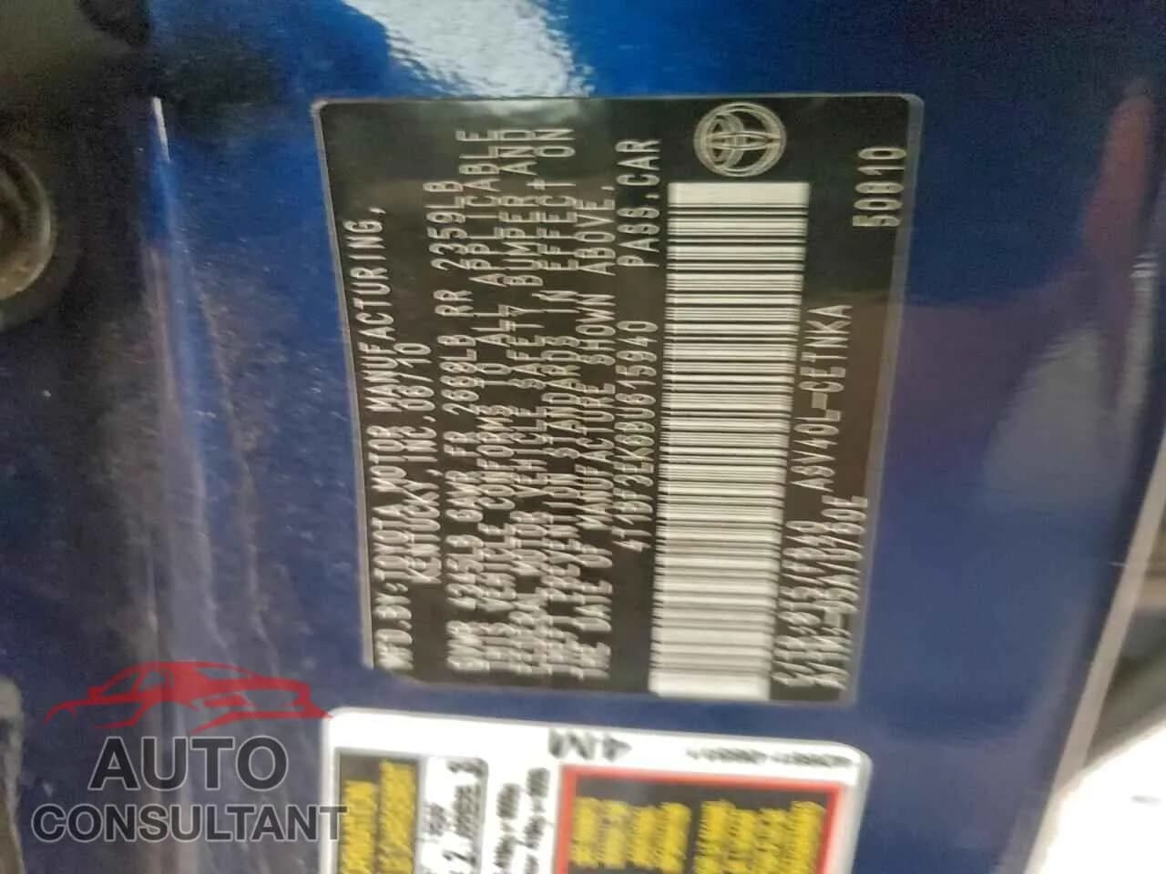 2011 TOYOTA CAMRY Damaged VIN 4T1BF3EK6BU615940 – photo 12 2011 TOYOTA CAMRY Damaged VIN 4T1BF3EK6BU615940 – photo 12