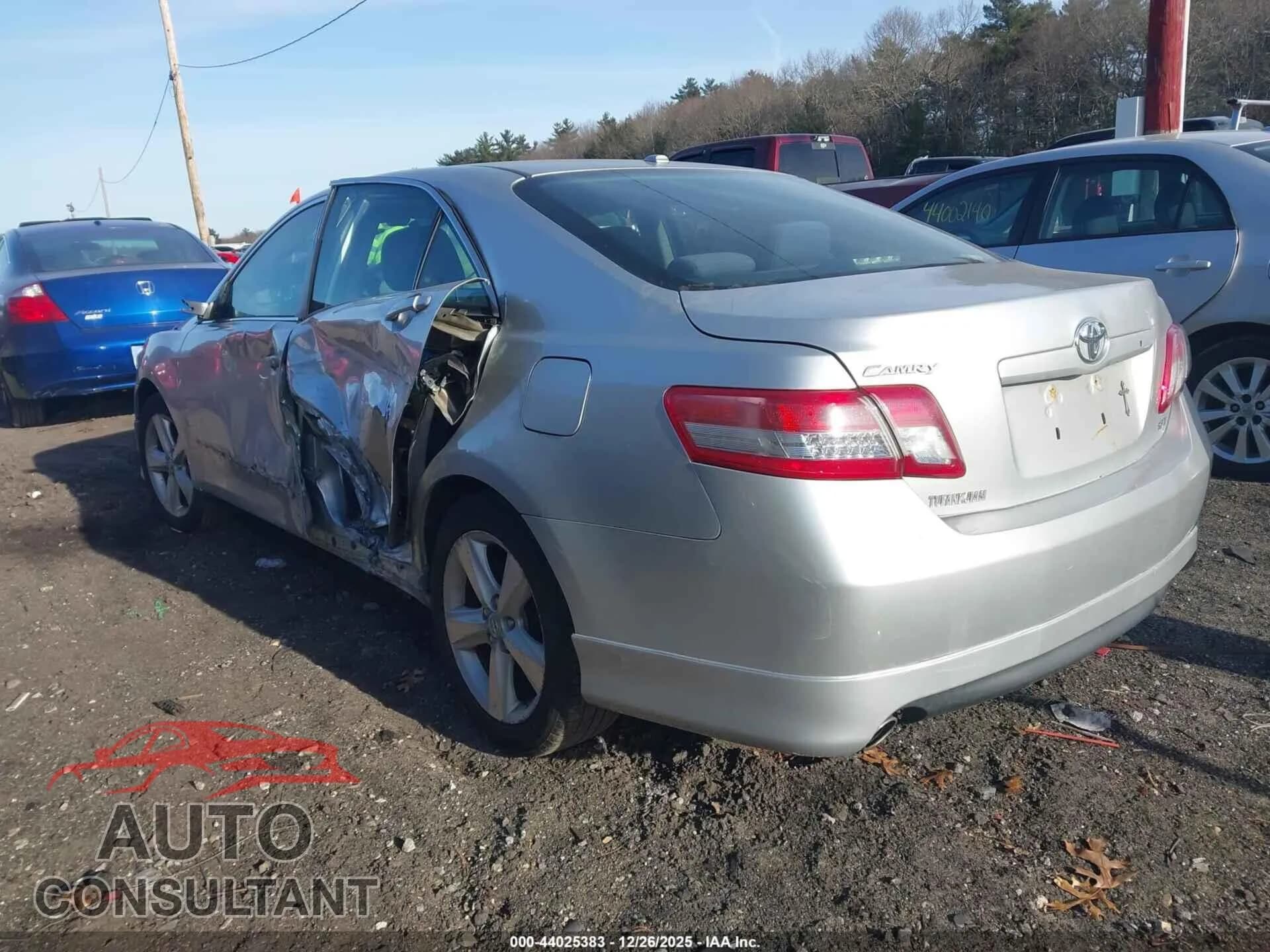 2010 TOYOTA CAMRY Damaged VIN 4T1BF3EK8AU009814 – side profile 2010 TOYOTA CAMRY Damaged VIN 4T1BF3EK8AU009814 – side profile