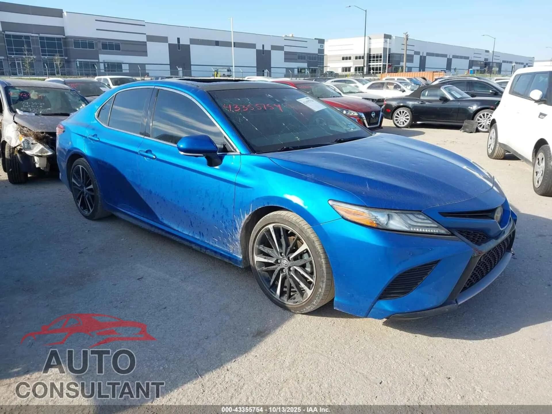 2018 TOYOTA CAMRY Damaged VIN 4T1BZ1HK6JU019569 – front exterior 2018 TOYOTA CAMRY Damaged VIN 4T1BZ1HK6JU019569 – front exterior