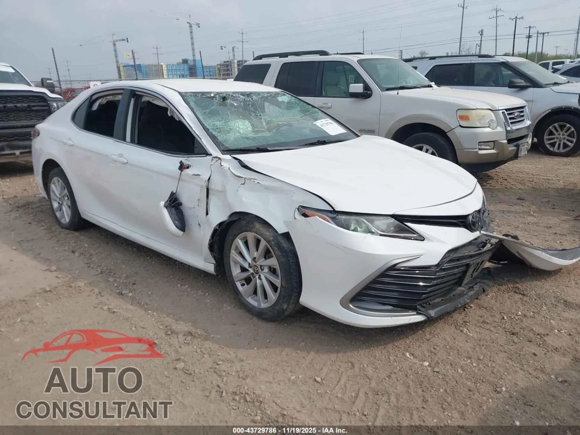 2023 TOYOTA CAMRY Damaged VIN 4T1C11AK8PU818753 – front exterior 2023 TOYOTA CAMRY Damaged VIN 4T1C11AK8PU818753 – front exterior