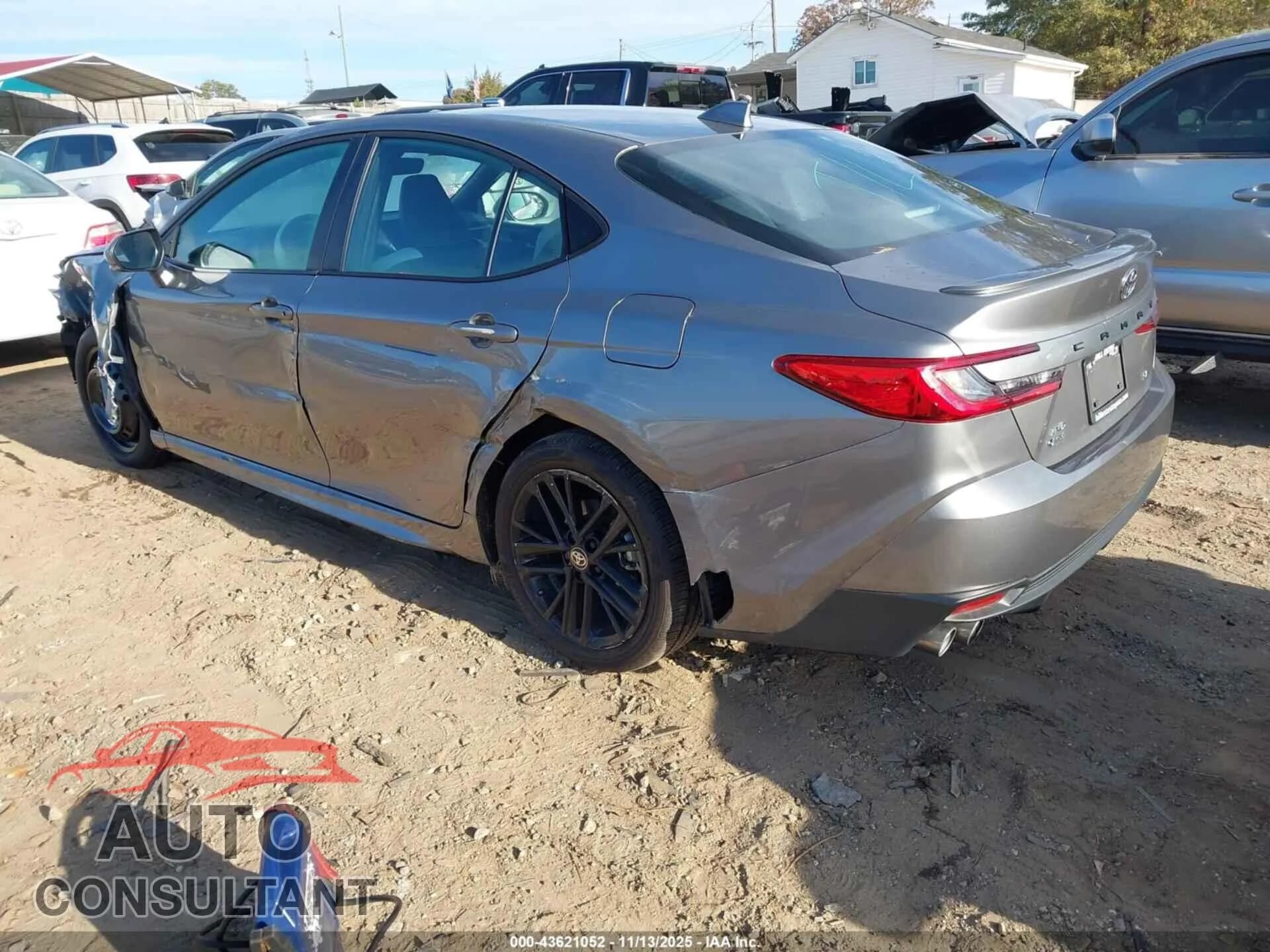 2025 TOYOTA CAMRY Damaged VIN 4T1DBADK0SU512104 – side profile 2025 TOYOTA CAMRY Damaged VIN 4T1DBADK0SU512104 – side profile