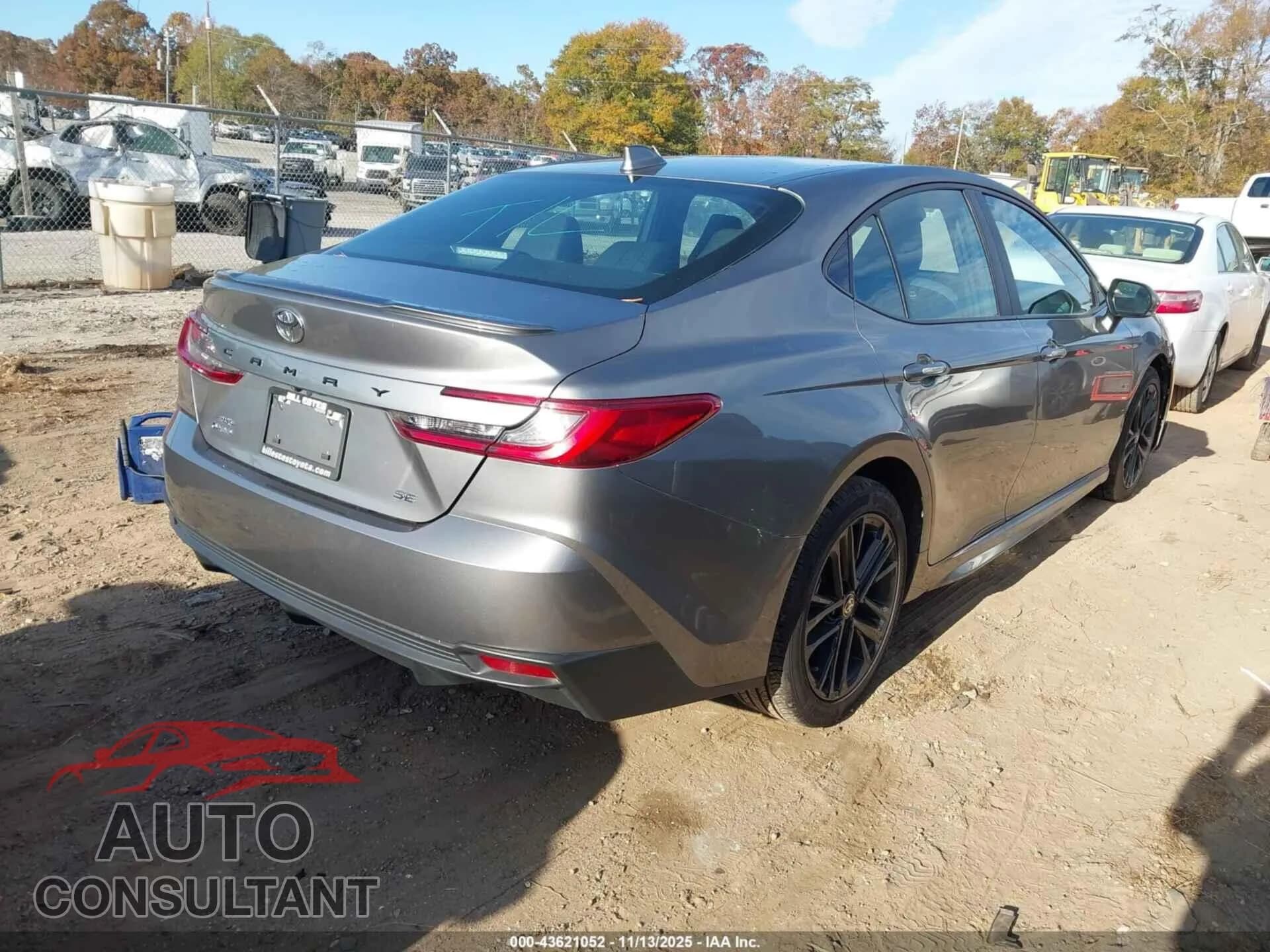 2025 TOYOTA CAMRY Damaged VIN 4T1DBADK0SU512104 – dashboard 2025 TOYOTA CAMRY Damaged VIN 4T1DBADK0SU512104 – dashboard