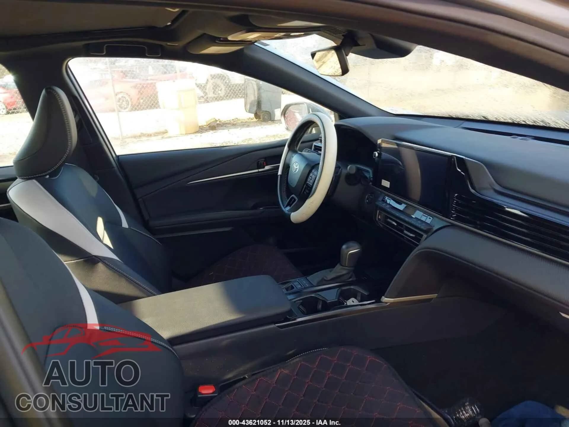 2025 TOYOTA CAMRY Damaged VIN 4T1DBADK0SU512104 – interior seats 2025 TOYOTA CAMRY Damaged VIN 4T1DBADK0SU512104 – interior seats