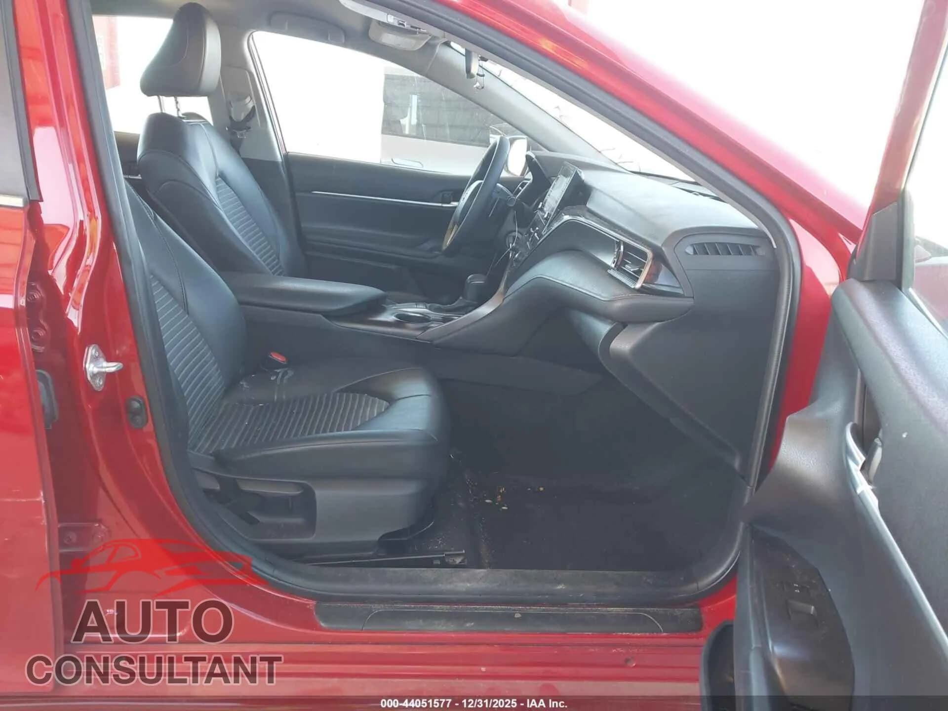 2023 TOYOTA CAMRY Damaged VIN 4T1G11AK4PU135207 – interior seats 2023 TOYOTA CAMRY Damaged VIN 4T1G11AK4PU135207 – interior seats