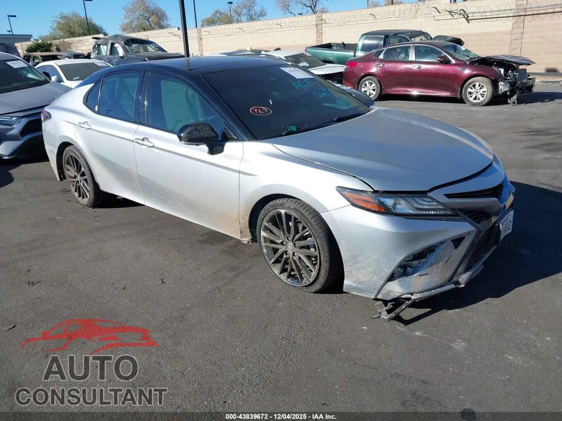 2022 TOYOTA CAMRY Damaged VIN 4T1KZ1AKXNU068144 – front exterior 2022 TOYOTA CAMRY Damaged VIN 4T1KZ1AKXNU068144 – front exterior