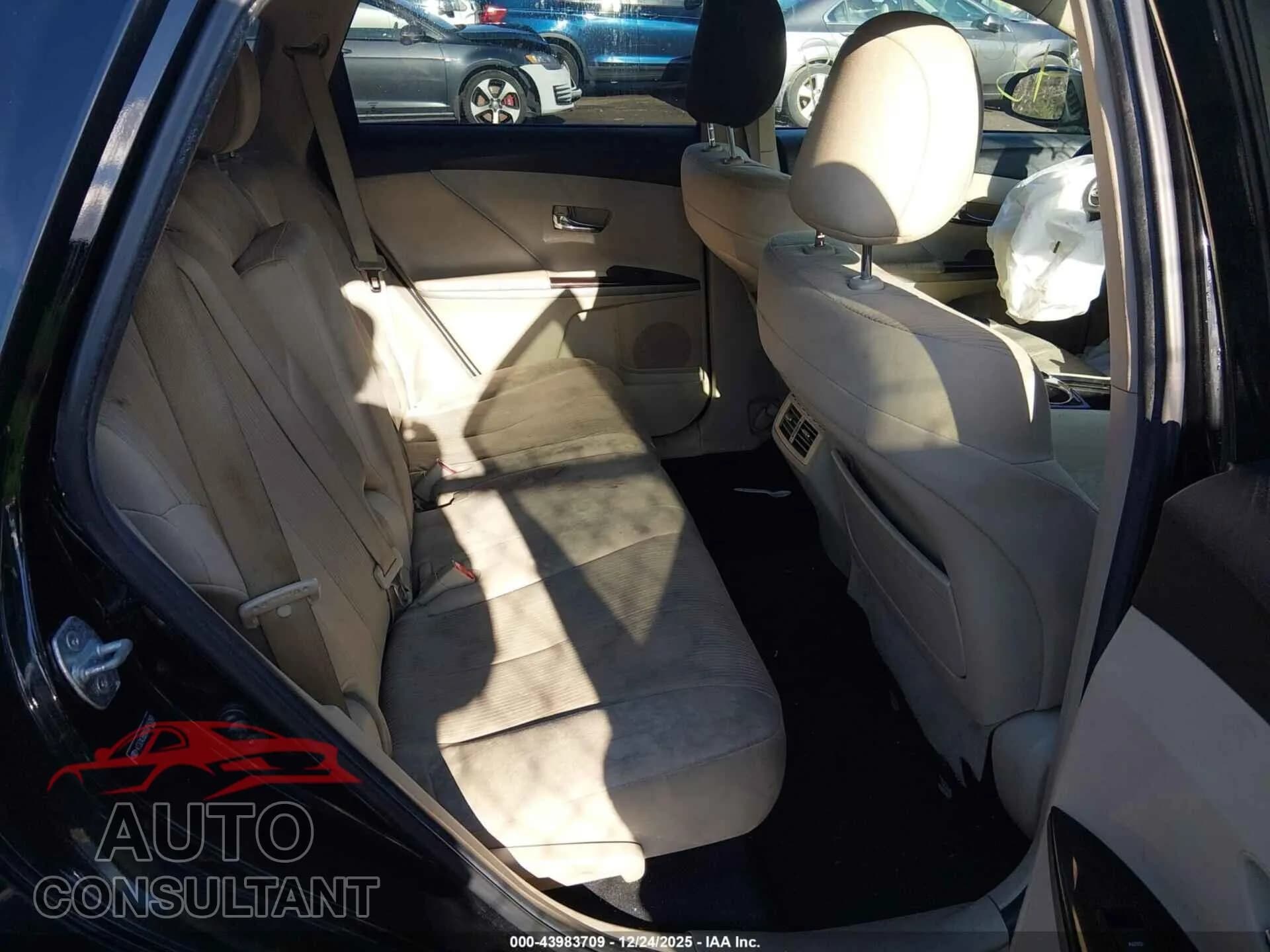 2011 TOYOTA VENZA Damaged VIN 4T3ZA3BBXBU045093 – undercarriage 2011 TOYOTA VENZA Damaged VIN 4T3ZA3BBXBU045093 – undercarriage