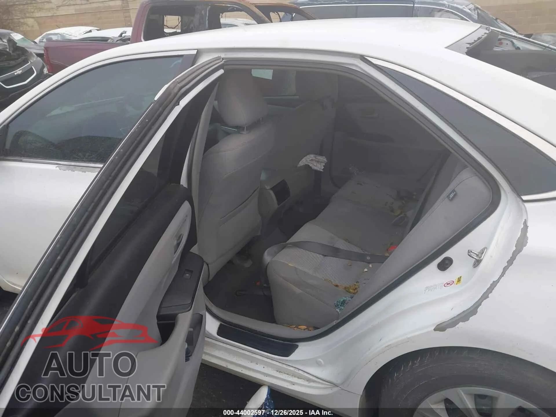 2015 TOYOTA CAMRY Damaged VIN 4T4BF1FK3FR504700 – undercarriage 2015 TOYOTA CAMRY Damaged VIN 4T4BF1FK3FR504700 – undercarriage