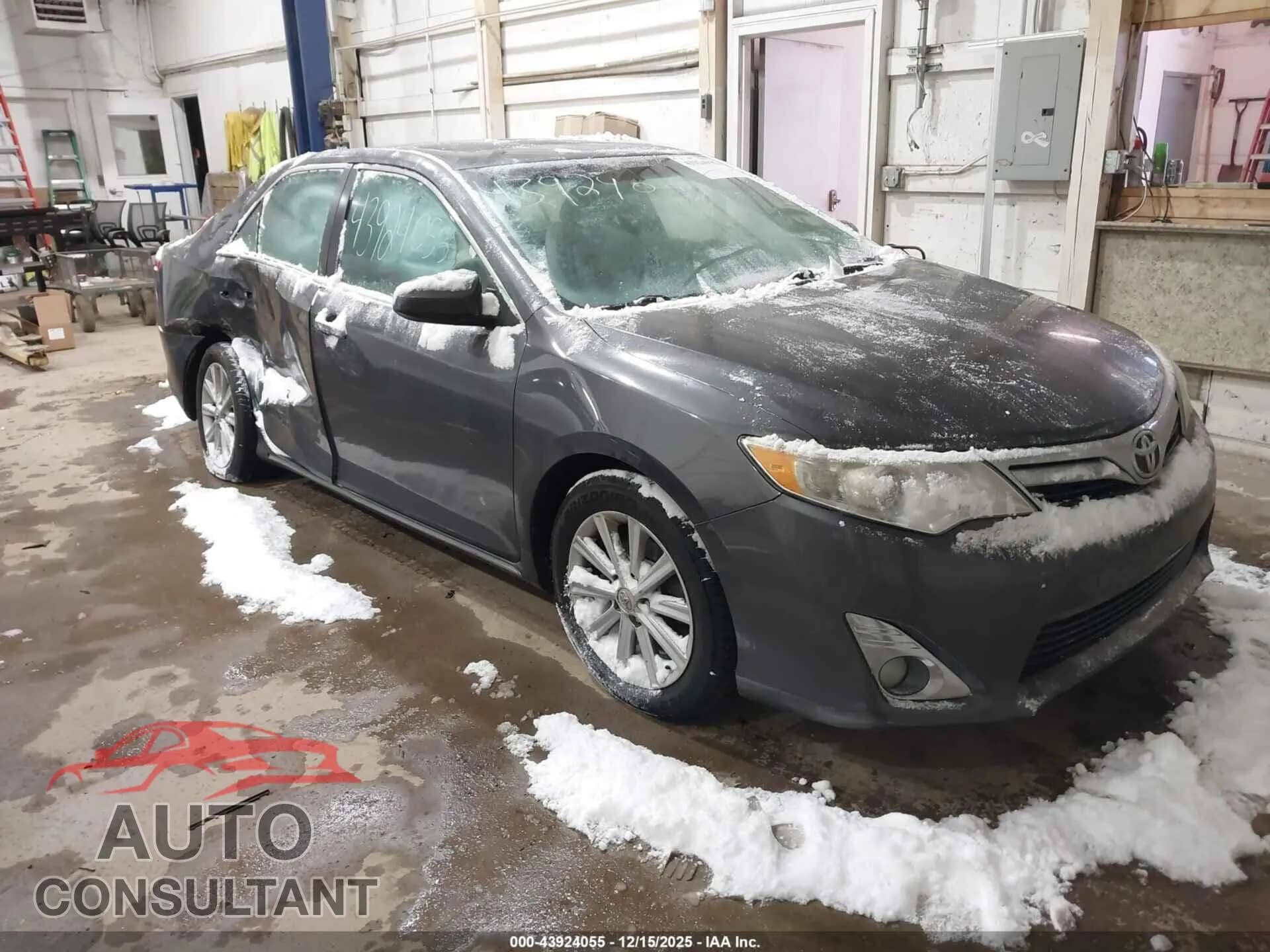 2012 TOYOTA CAMRY Damaged VIN 4T4BF1FKXCR223540 – front exterior 2012 TOYOTA CAMRY Damaged VIN 4T4BF1FKXCR223540 – front exterior