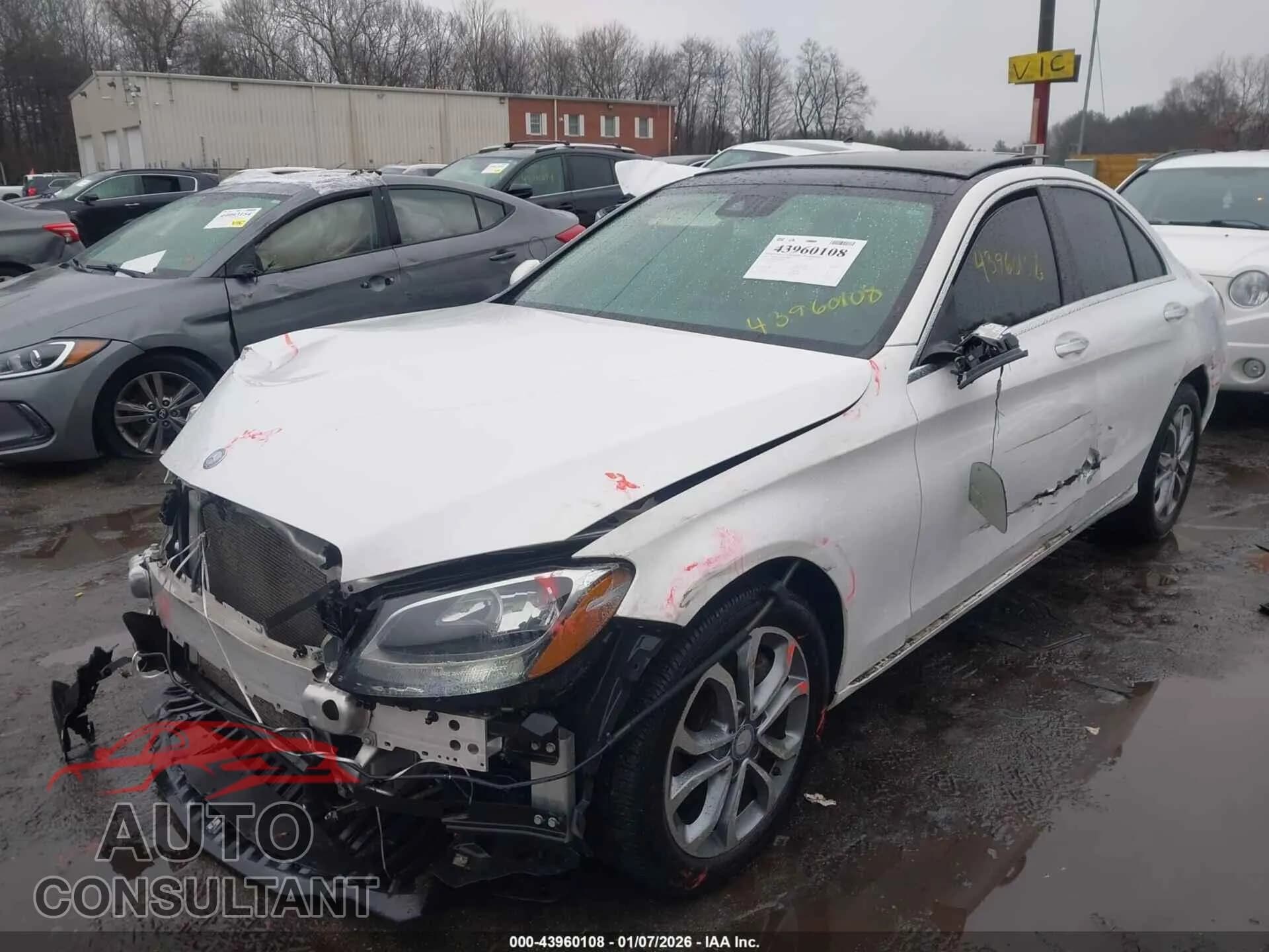 2017 MERCEDES-BENZ C 300 Damaged VIN 55SWF4KB7HU206023 – rear exterior 2017 MERCEDES-BENZ C 300 Damaged VIN 55SWF4KB7HU206023 – rear exterior