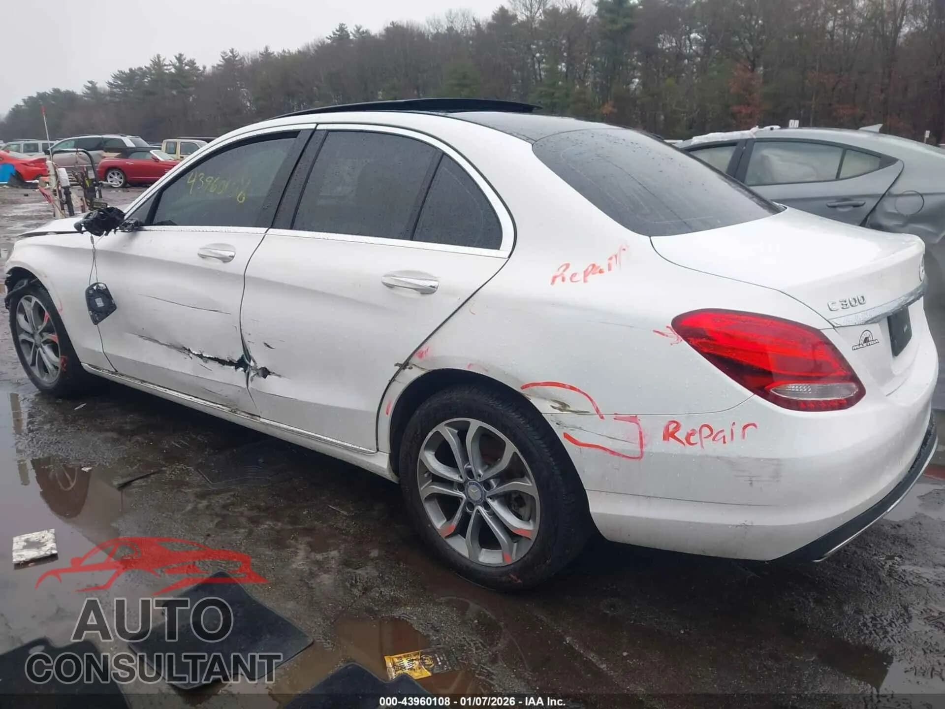 2017 MERCEDES-BENZ C 300 Damaged VIN 55SWF4KB7HU206023 – side profile 2017 MERCEDES-BENZ C 300 Damaged VIN 55SWF4KB7HU206023 – side profile