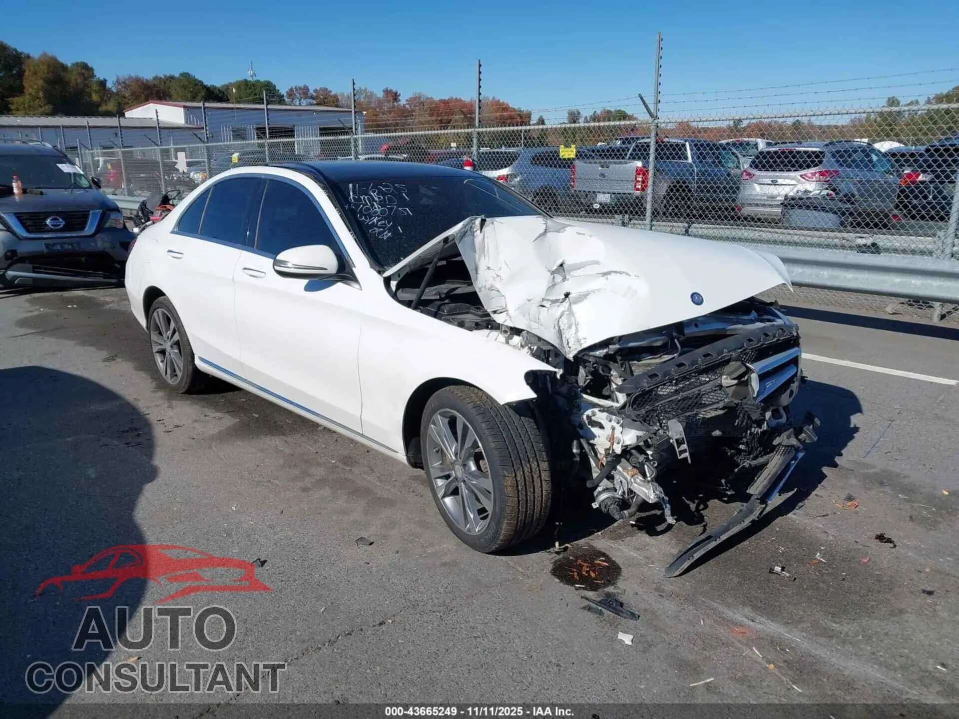 2016 MERCEDES-BENZ C 300 Damaged VIN 55SWF4KB9GU108075 – front exterior 2016 MERCEDES-BENZ C 300 Damaged VIN 55SWF4KB9GU108075 – front exterior