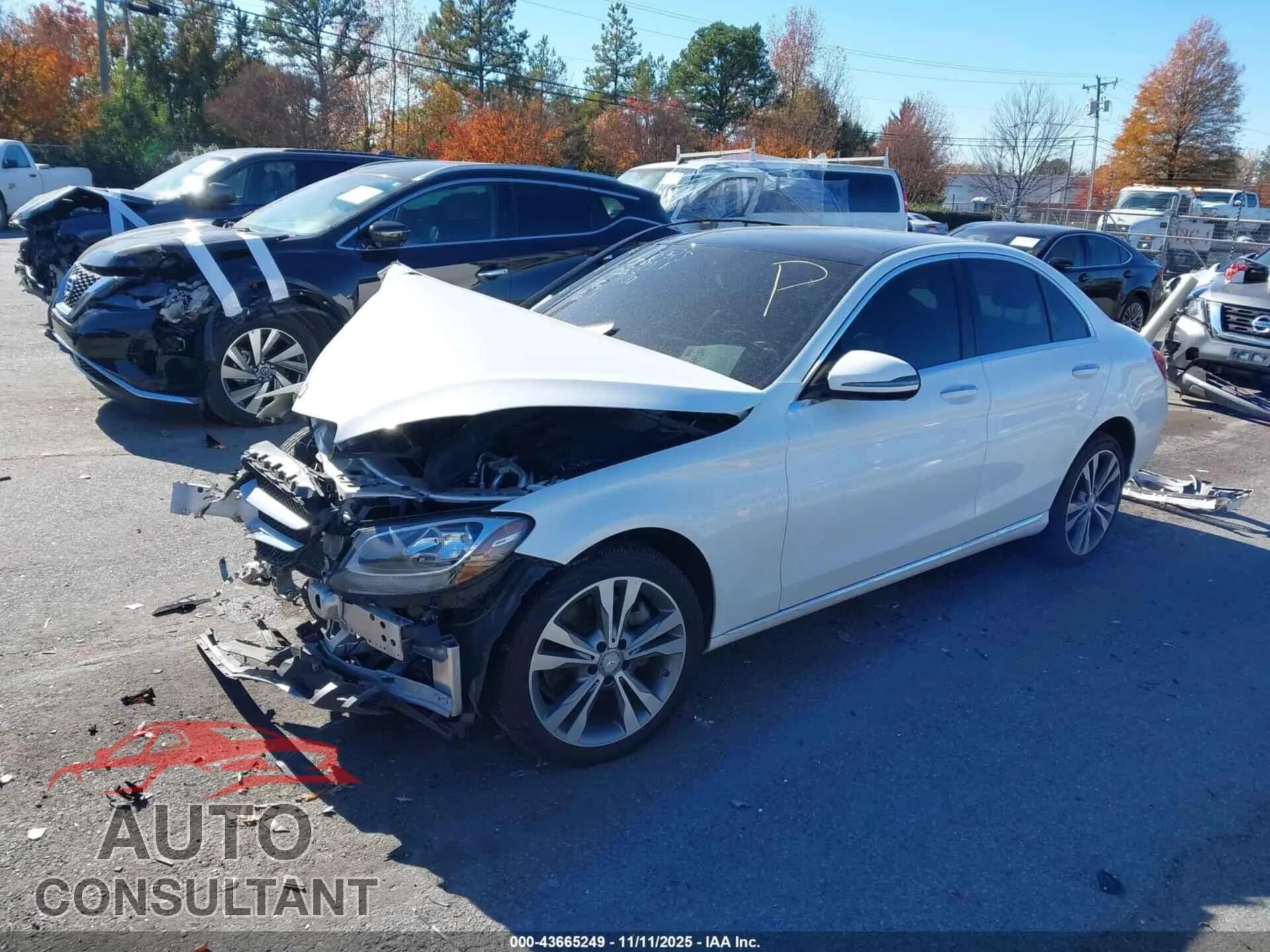 2016 MERCEDES-BENZ C 300 Damaged VIN 55SWF4KB9GU108075 – rear exterior 2016 MERCEDES-BENZ C 300 Damaged VIN 55SWF4KB9GU108075 – rear exterior
