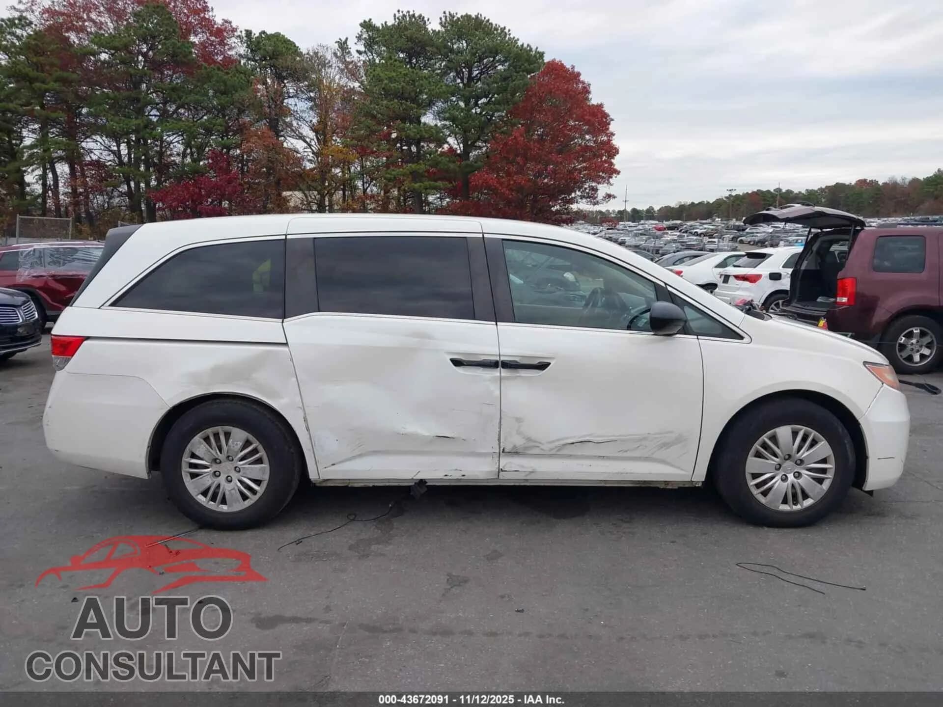 2014 HONDA ODYSSEY Damaged VIN 5FNRL5H2XEB003093 – photo 14 2014 HONDA ODYSSEY Damaged VIN 5FNRL5H2XEB003093 – photo 14