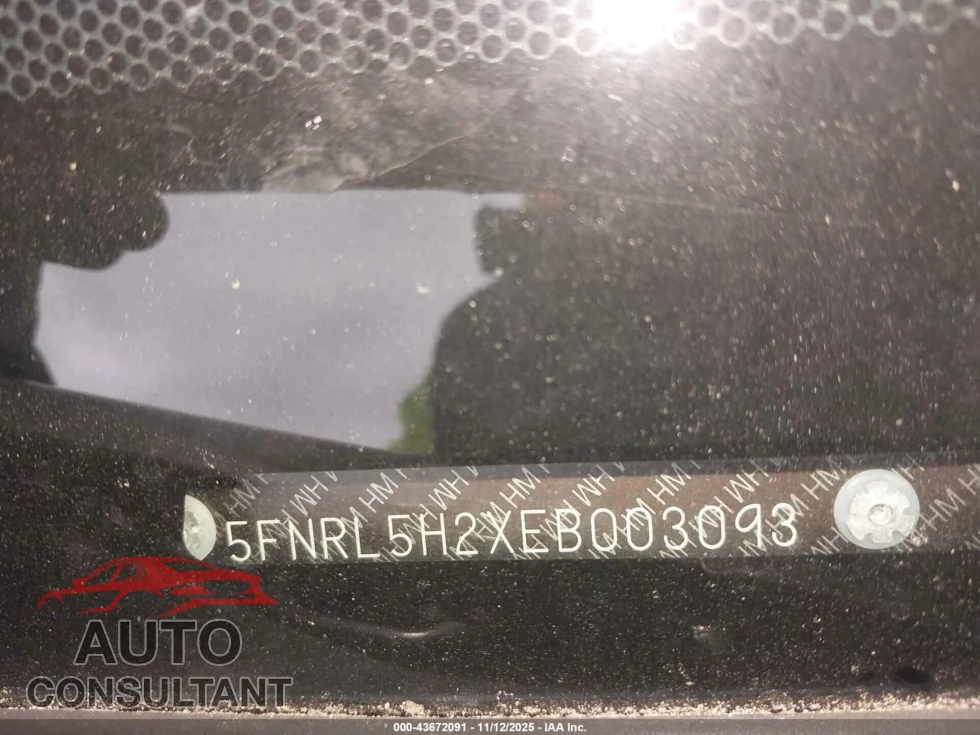 2014 HONDA ODYSSEY Damaged VIN 5FNRL5H2XEB003093 – photo 18 2014 HONDA ODYSSEY Damaged VIN 5FNRL5H2XEB003093 – photo 18