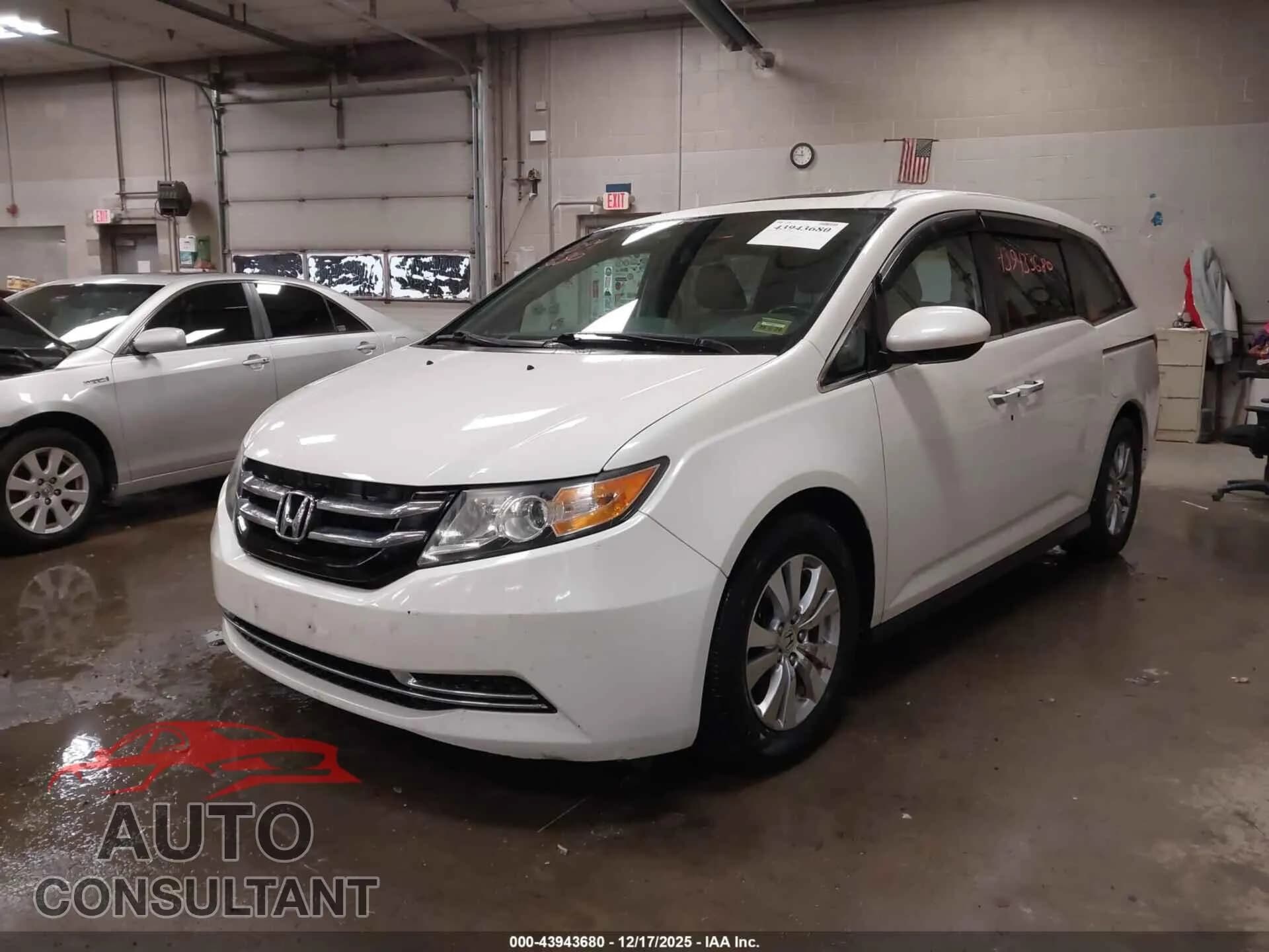 2015 HONDA ODYSSEY Damaged VIN 5FNRL5H6XFB068370 – rear exterior 2015 HONDA ODYSSEY Damaged VIN 5FNRL5H6XFB068370 – rear exterior