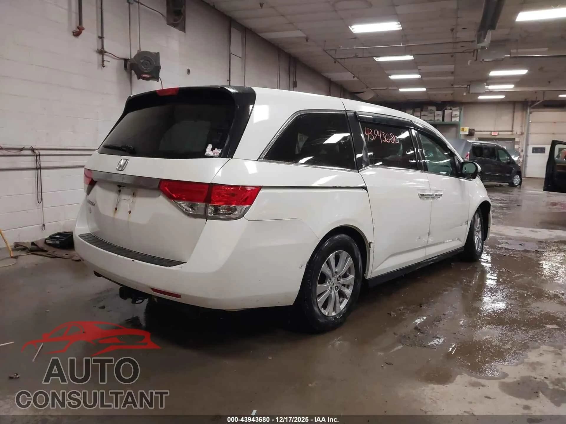 2015 HONDA ODYSSEY Damaged VIN 5FNRL5H6XFB068370 – dashboard 2015 HONDA ODYSSEY Damaged VIN 5FNRL5H6XFB068370 – dashboard