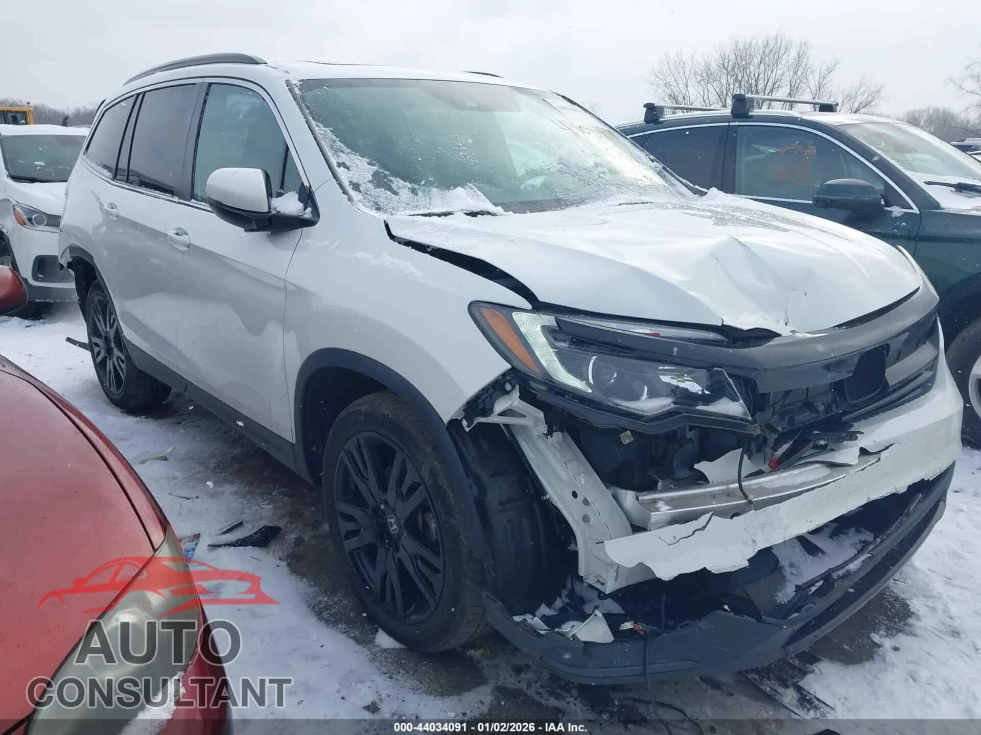 2022 HONDA PILOT Damaged VIN 5FNYF6H20NB049802 – front exterior 2022 HONDA PILOT Damaged VIN 5FNYF6H20NB049802 – front exterior