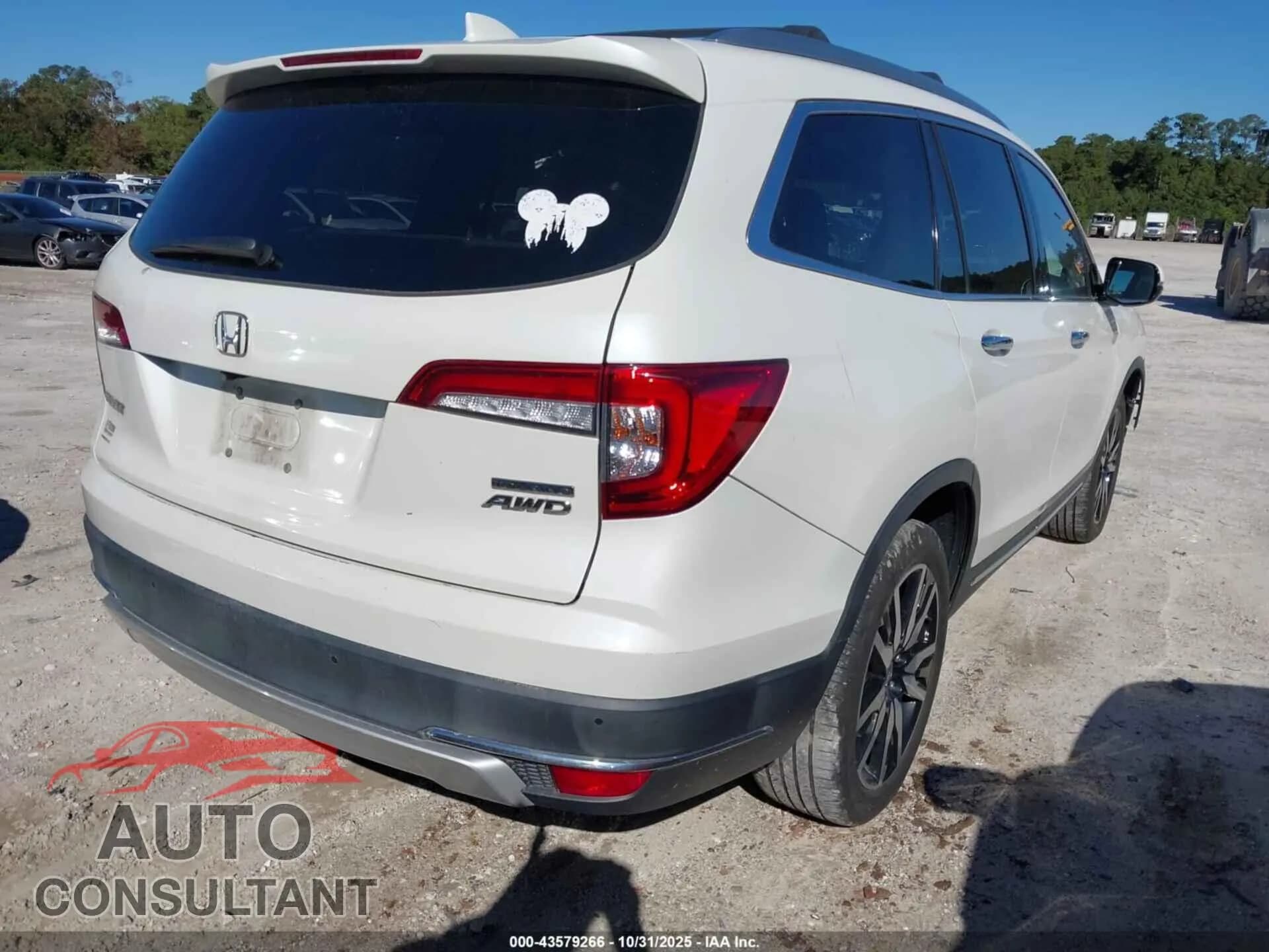 2019 HONDA PILOT Damaged VIN 5FNYF6H99KB083911 – dashboard 2019 HONDA PILOT Damaged VIN 5FNYF6H99KB083911 – dashboard