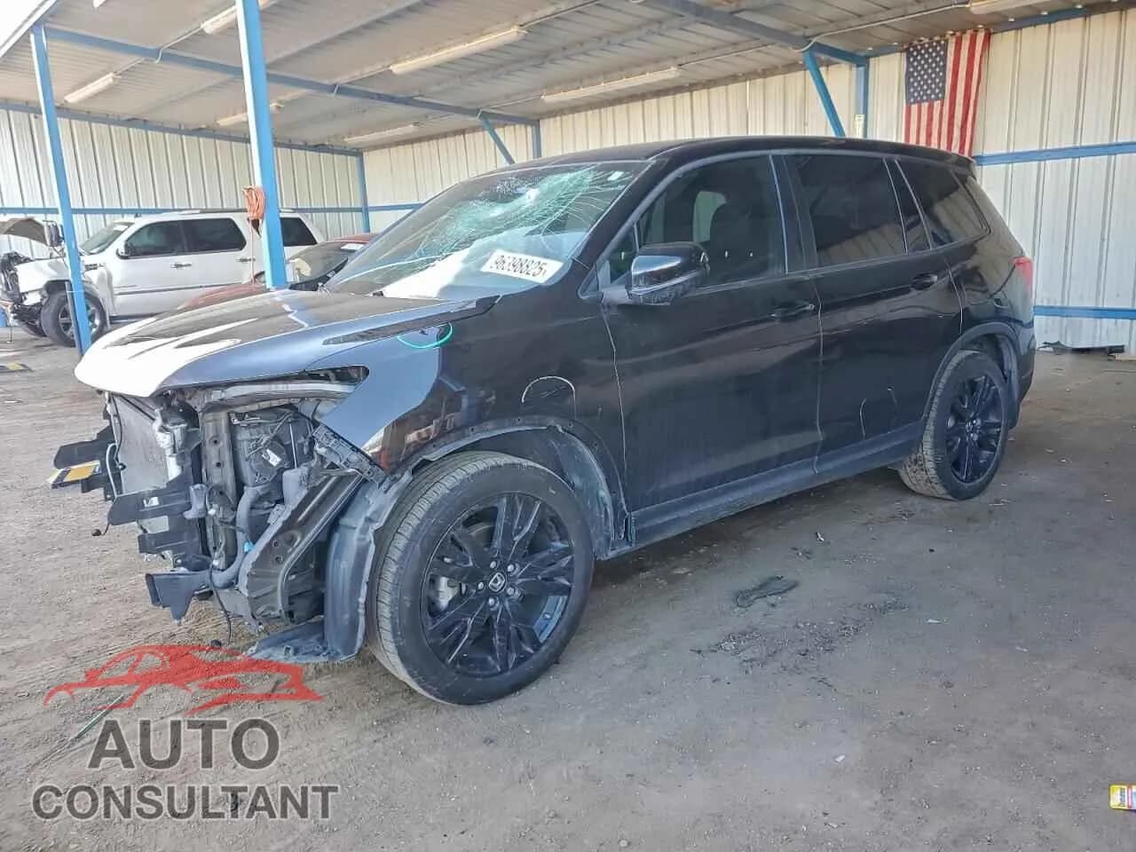 2019 HONDA PASSPORT Damaged VIN 5FNYF7H22KB008038 – front exterior 2019 HONDA PASSPORT Damaged VIN 5FNYF7H22KB008038 – front exterior