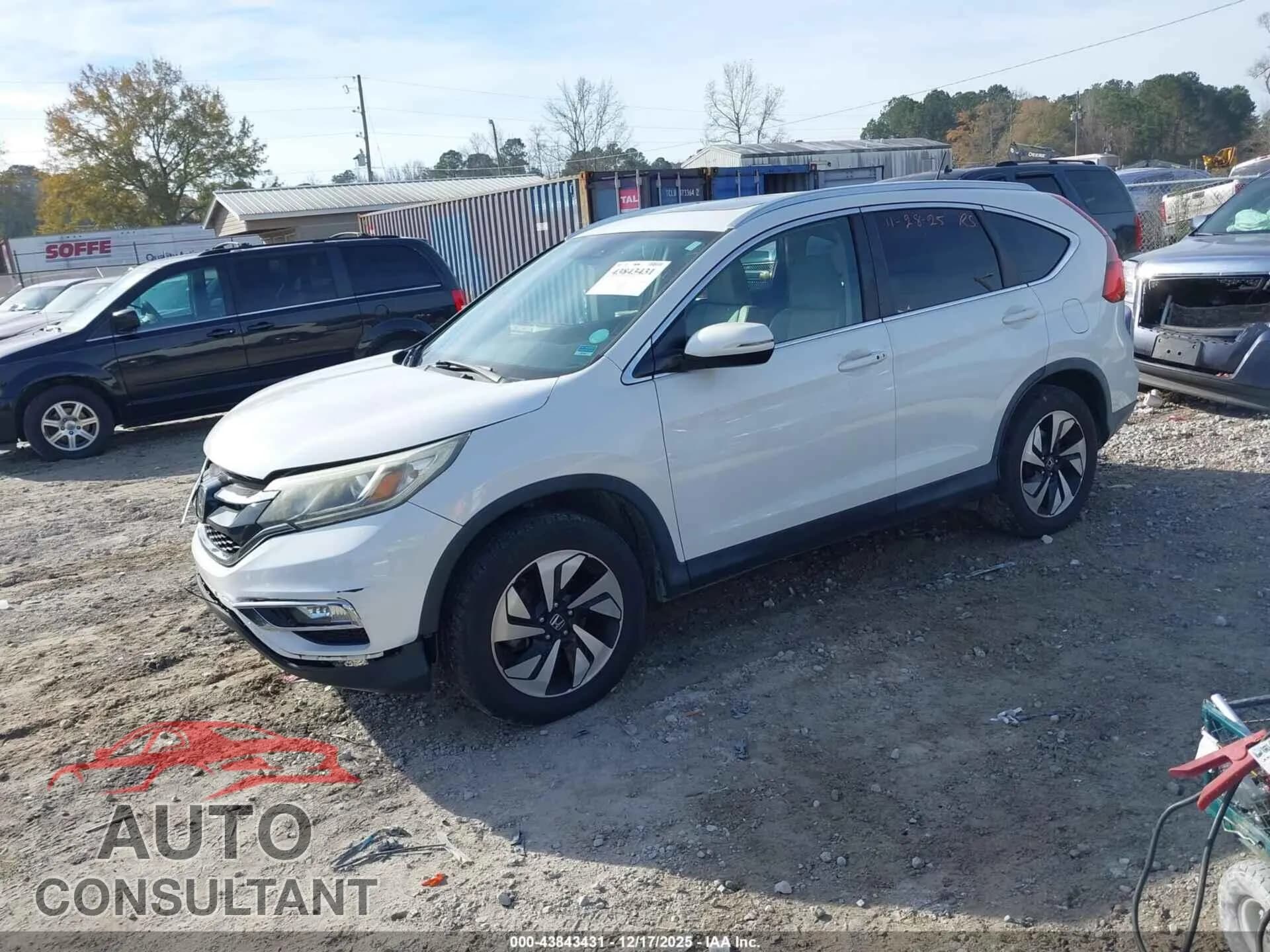 2016 HONDA CR-V Damaged VIN 5J6RM3H99GL001988 – rear exterior 2016 HONDA CR-V Damaged VIN 5J6RM3H99GL001988 – rear exterior