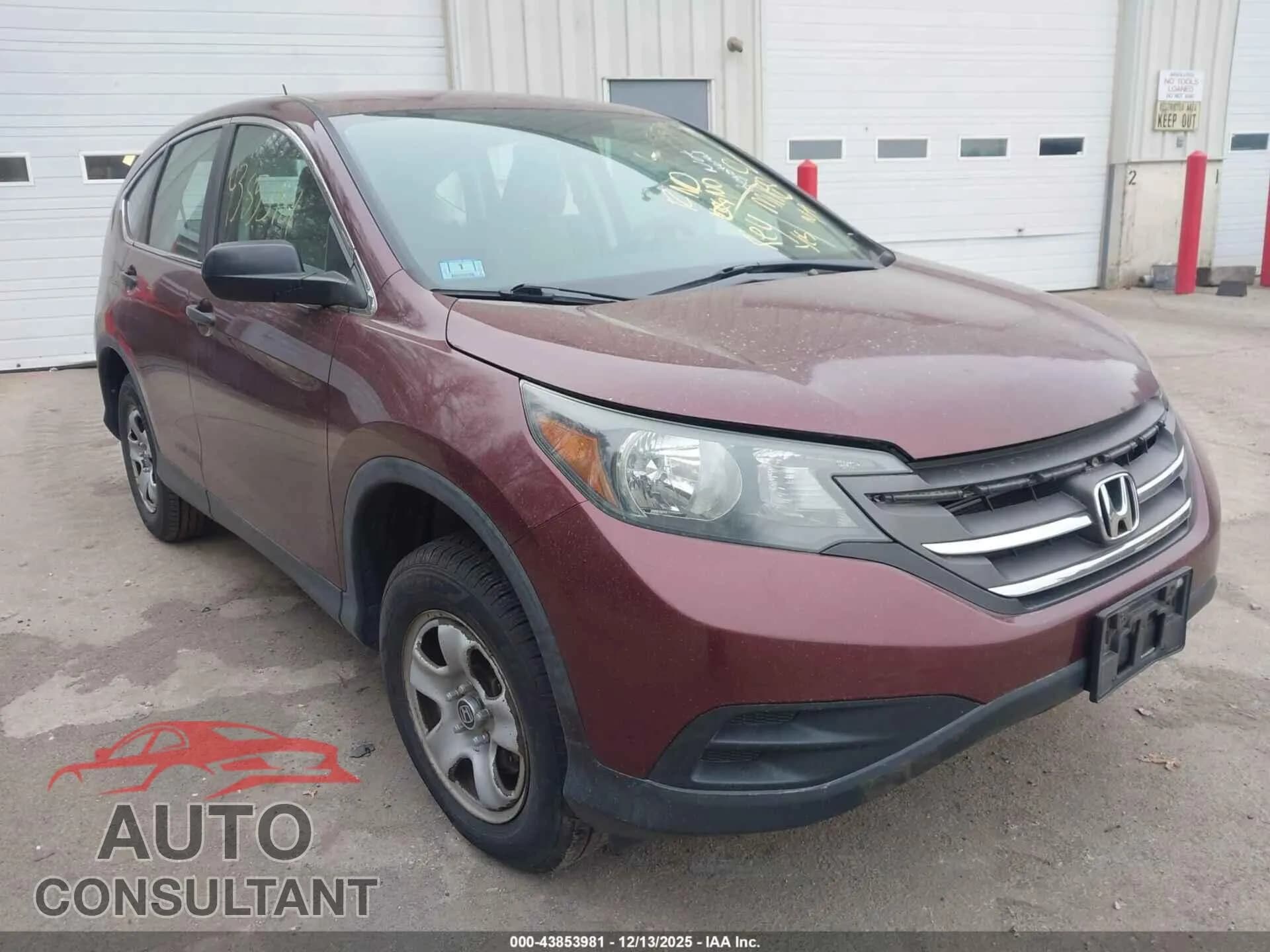 2014 HONDA CR-V Damaged VIN 5J6RM4H33EL010622 – front exterior 2014 HONDA CR-V Damaged VIN 5J6RM4H33EL010622 – front exterior