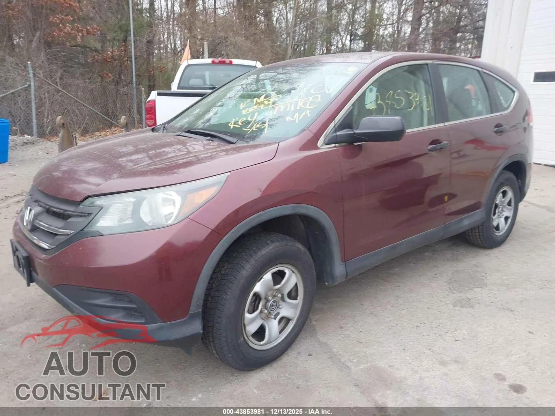 2014 HONDA CR-V Damaged VIN 5J6RM4H33EL010622 – rear exterior 2014 HONDA CR-V Damaged VIN 5J6RM4H33EL010622 – rear exterior
