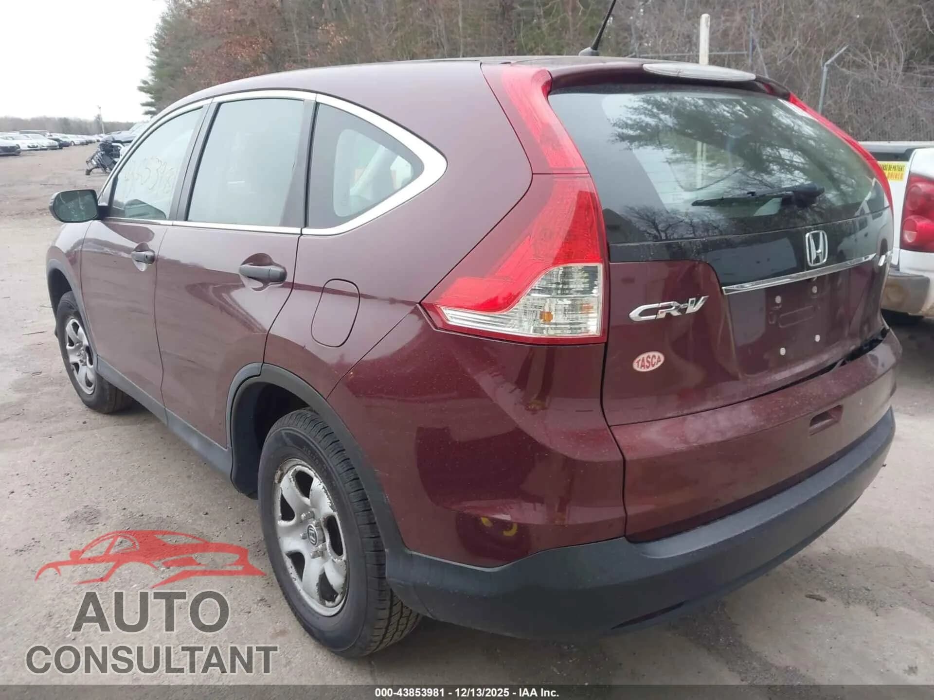 2014 HONDA CR-V Damaged VIN 5J6RM4H33EL010622 – side profile 2014 HONDA CR-V Damaged VIN 5J6RM4H33EL010622 – side profile