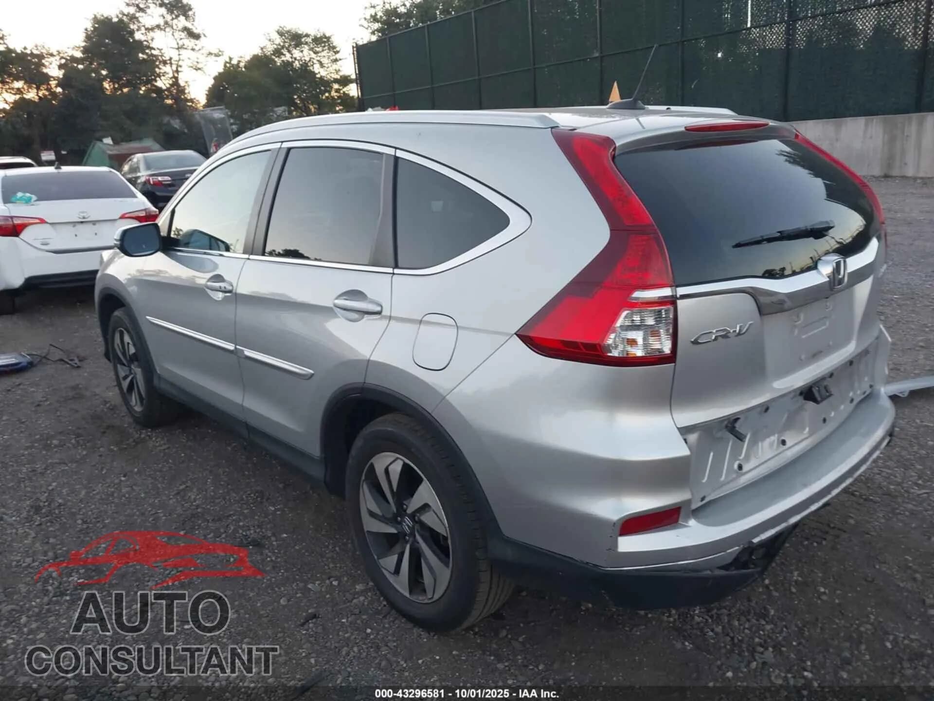 2015 HONDA CR-V Damaged VIN 5J6RM4H95FL109626 – side profile 2015 HONDA CR-V Damaged VIN 5J6RM4H95FL109626 – side profile