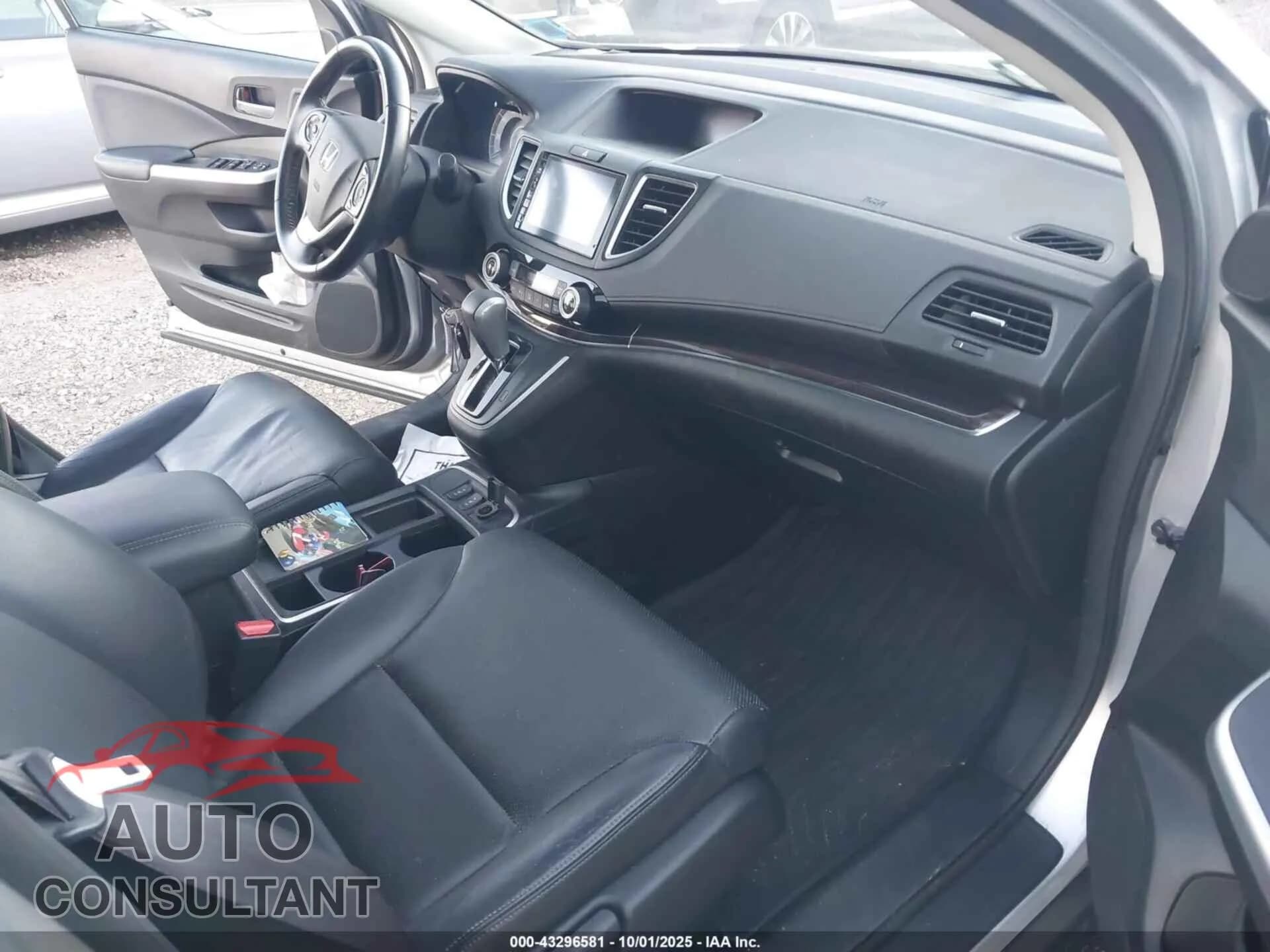 2015 HONDA CR-V Damaged VIN 5J6RM4H95FL109626 – interior seats 2015 HONDA CR-V Damaged VIN 5J6RM4H95FL109626 – interior seats