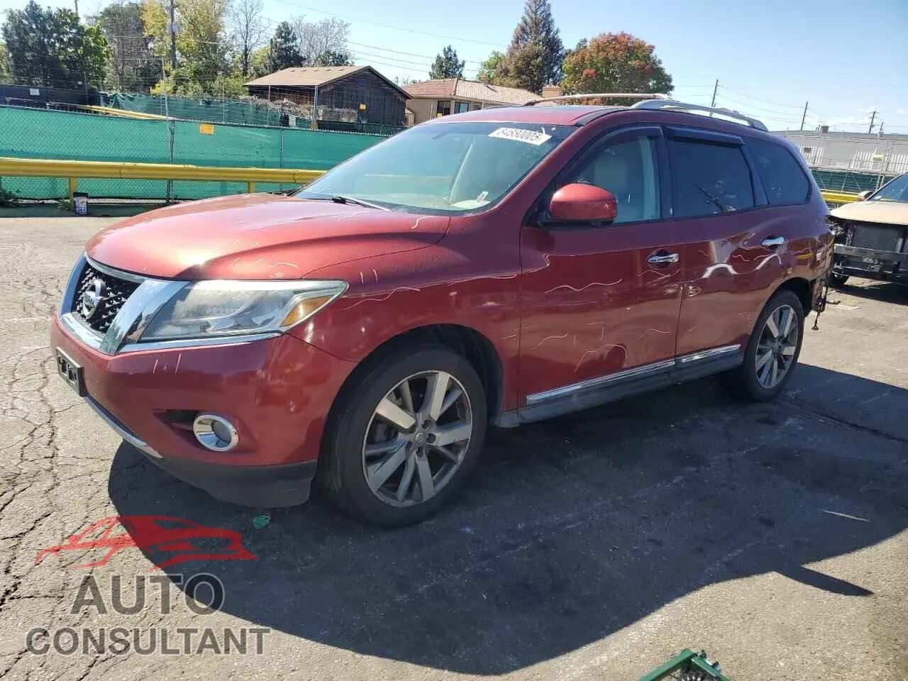 2013 NISSAN PATHFINDER Damaged VIN 5N1AR2MM8DC640055 – front exterior 2013 NISSAN PATHFINDER Damaged VIN 5N1AR2MM8DC640055 – front exterior