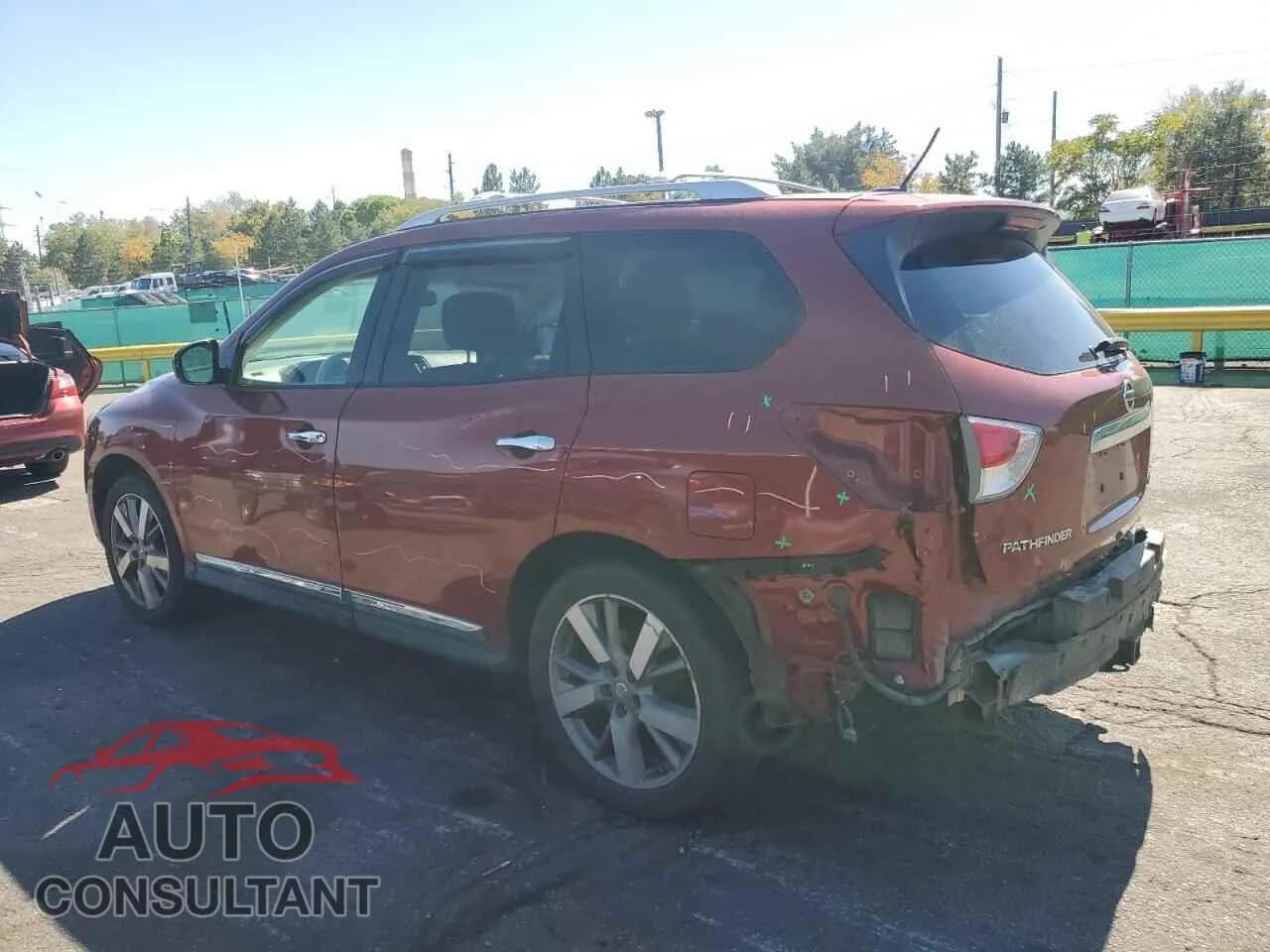 2013 NISSAN PATHFINDER Damaged VIN 5N1AR2MM8DC640055 – rear exterior 2013 NISSAN PATHFINDER Damaged VIN 5N1AR2MM8DC640055 – rear exterior
