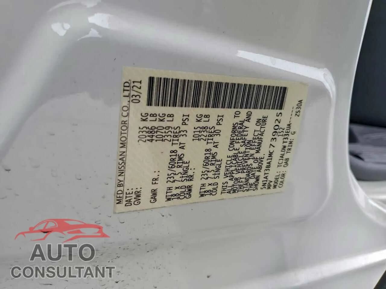 2021 NISSAN ROGUE Damaged VIN 5N1AT3BA1MC739025 – photo 14 2021 NISSAN ROGUE Damaged VIN 5N1AT3BA1MC739025 – photo 14